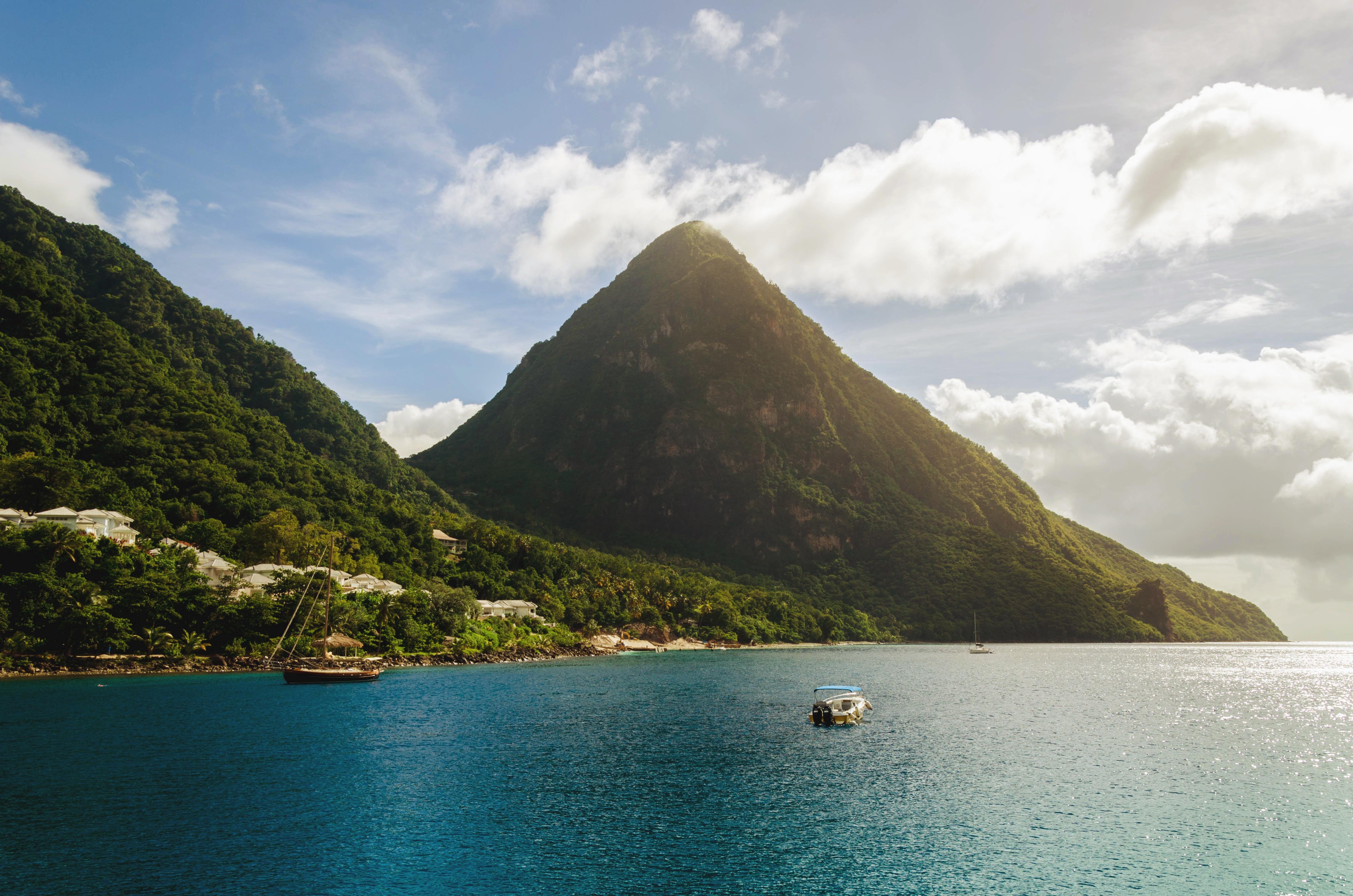 4905x3249 4905x3249 #caribbean, #summer, #see, #boat, #water, #forest, #landscape, #st. lucia, #PNG image, #ocean, #beach, #island, #sea, #cloud, #nature, #mountain, #exotic, #coastline. Mocah HD Wallpaper