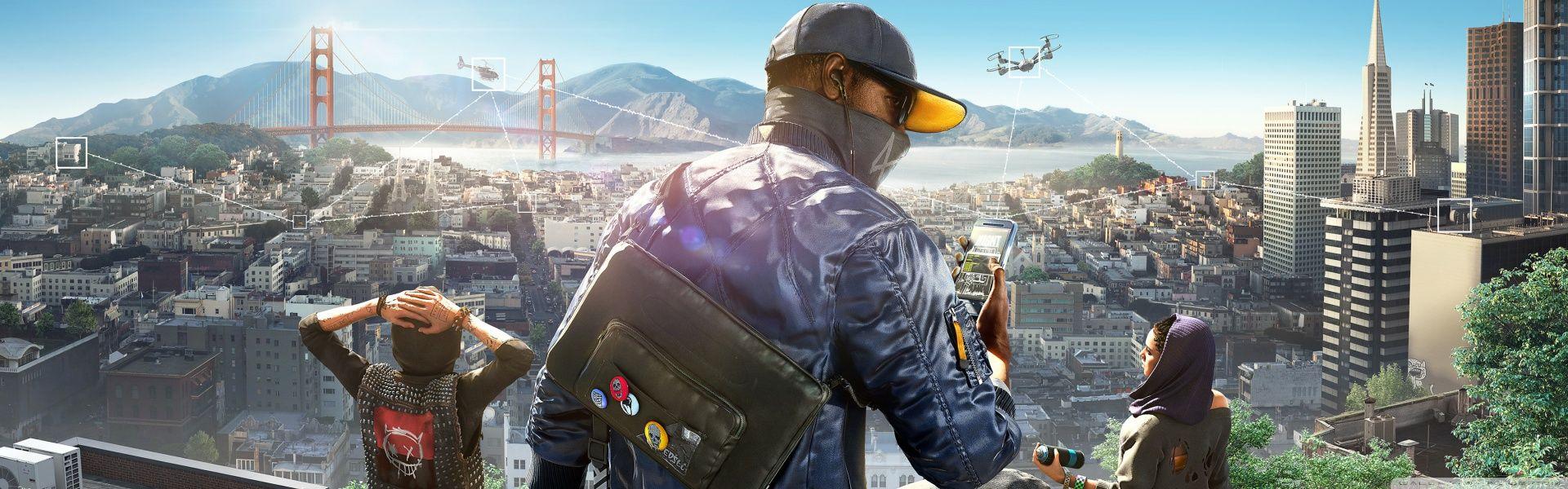 1920x600 Watch Dogs 2 Wallpaper Cute Animals