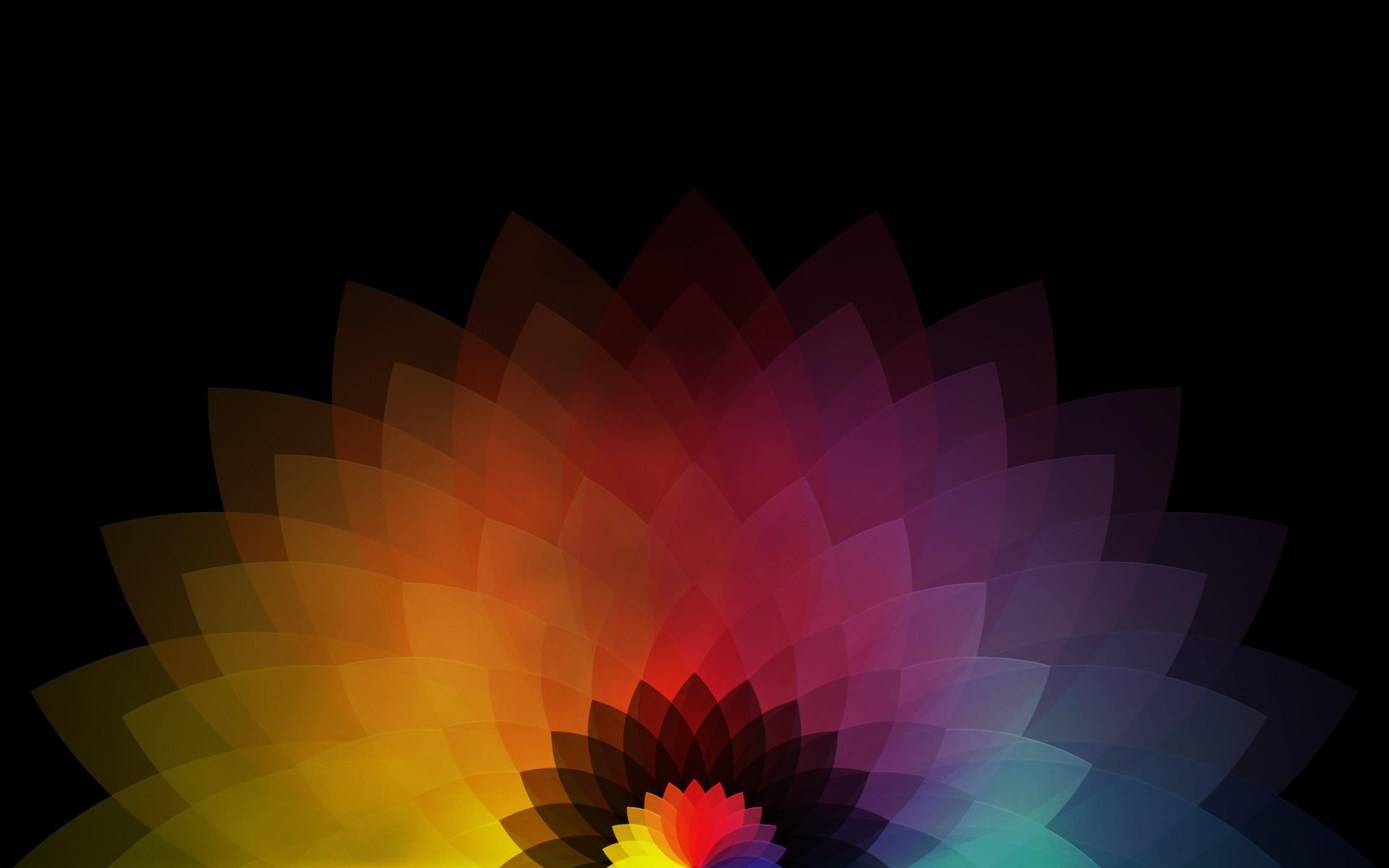 1920x1200 Colored Abstract Flower wallpaper. Colored Abstract Flower