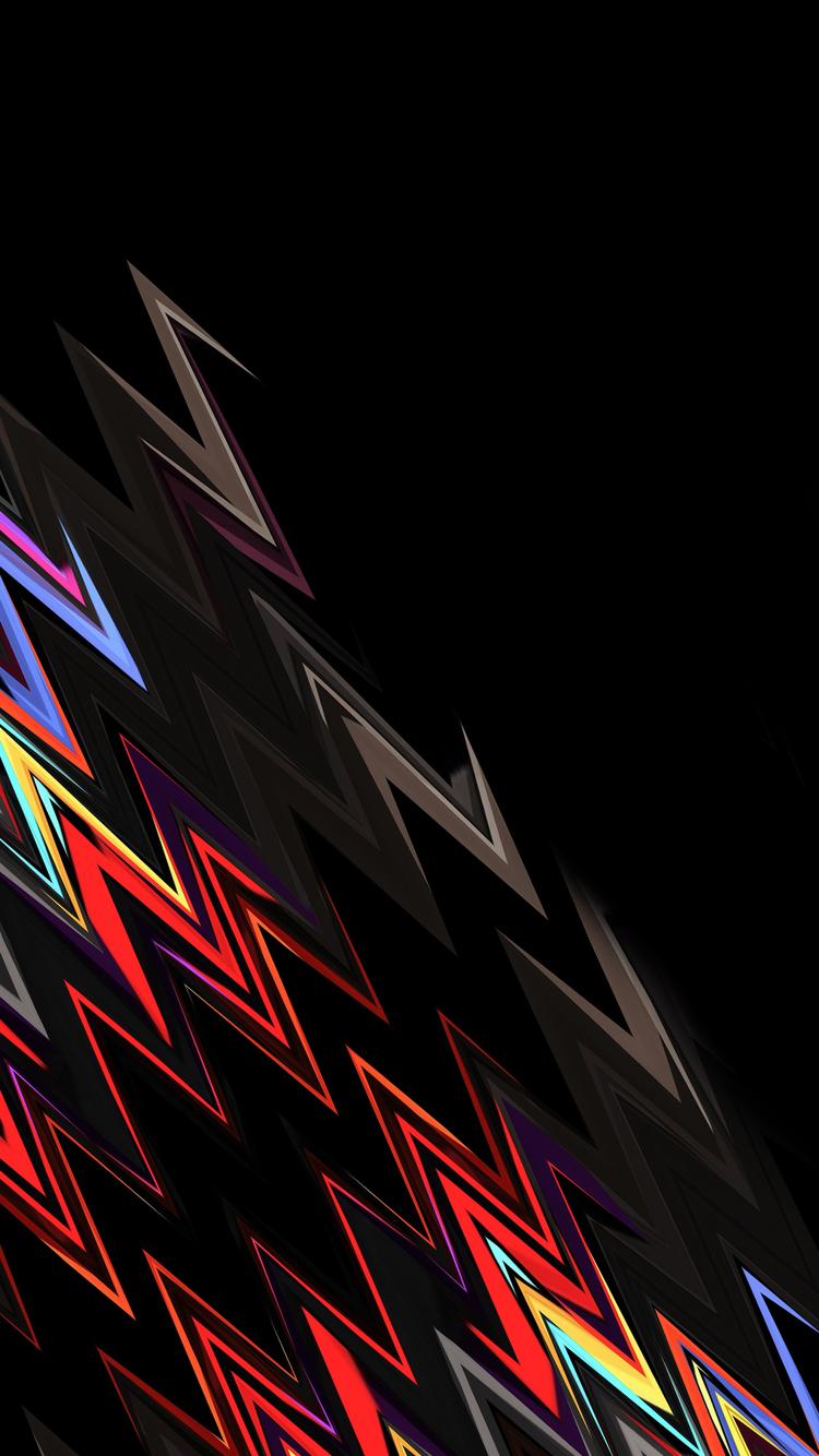 750x1334 Lightning Shapes Dark Abstract 4k iPhone iPhone 6S, iPhone 7 HD 4k Wallpaper, Image, Background, Photo and Picture