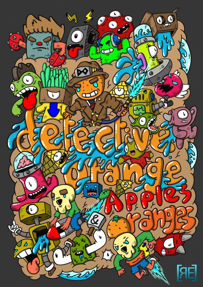 800x1132 Doodle Monster Wallpaper