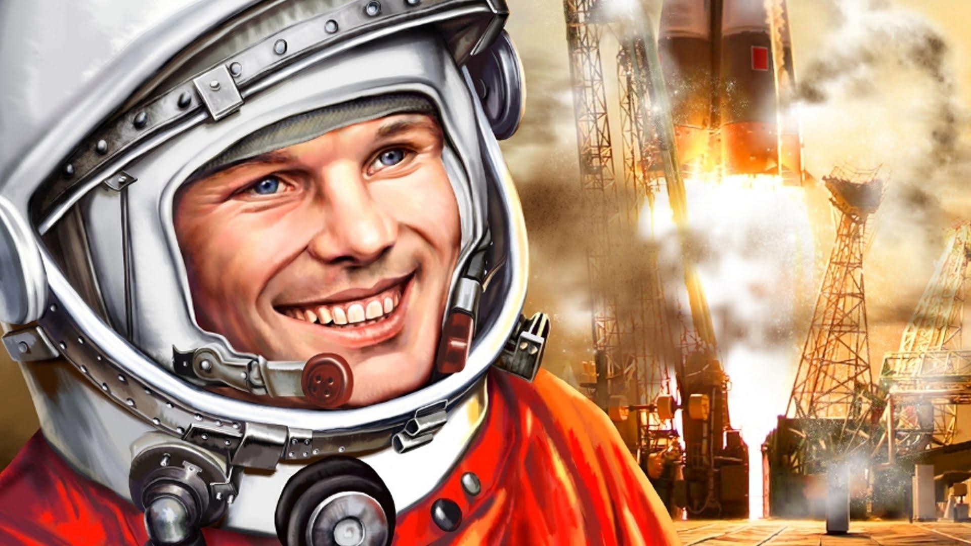 1920x1080 Photo Yuri Gagarin man cosmonaut picture on Fonwall