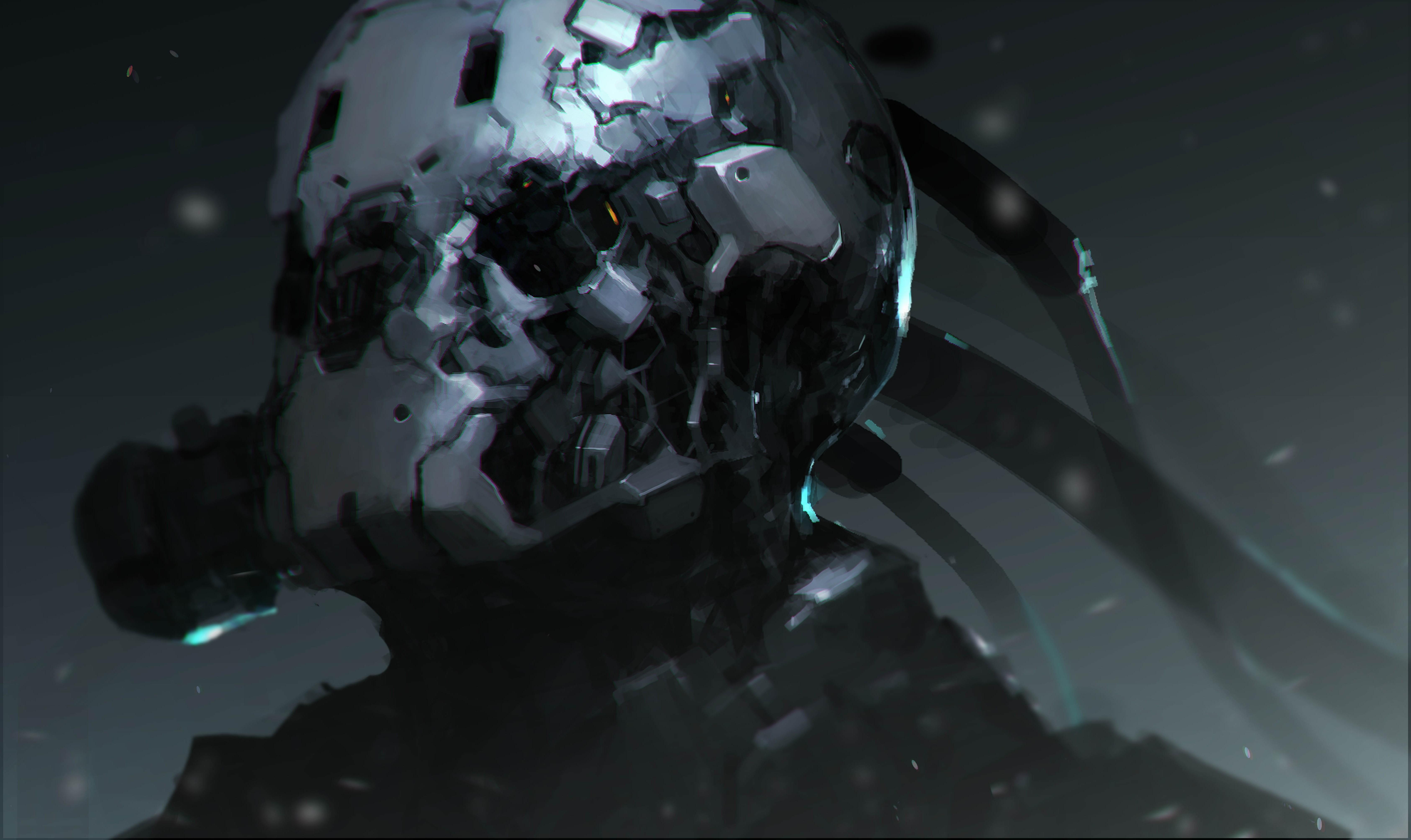 6741x4014 artwork, Fantasy Art, Concept Art, Cyborg, Soldier, War Wallpaper HD / Desktop and Mobile Background