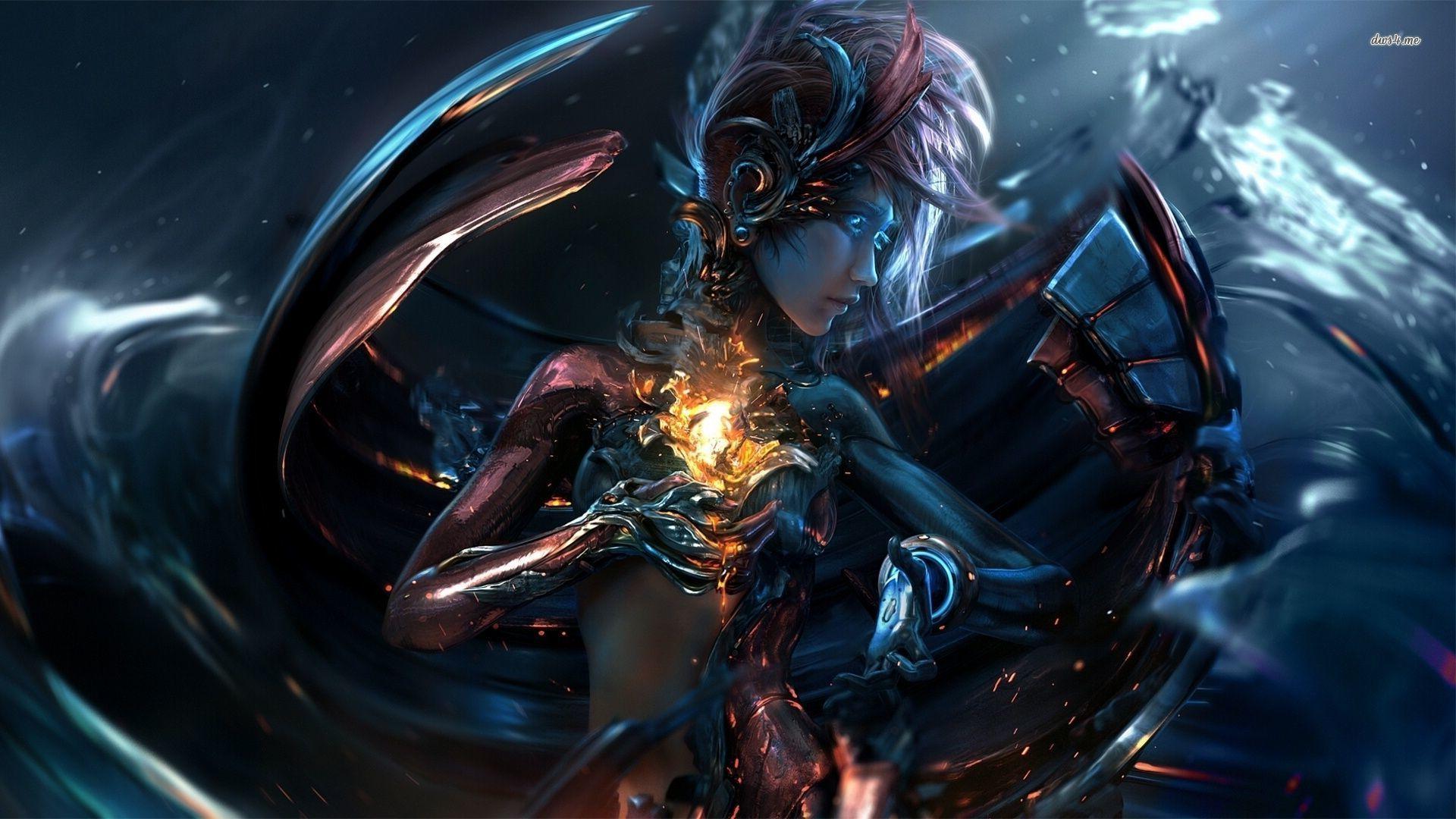 1920x1080 Beautiful cyborg wallpaper Art wallpaper