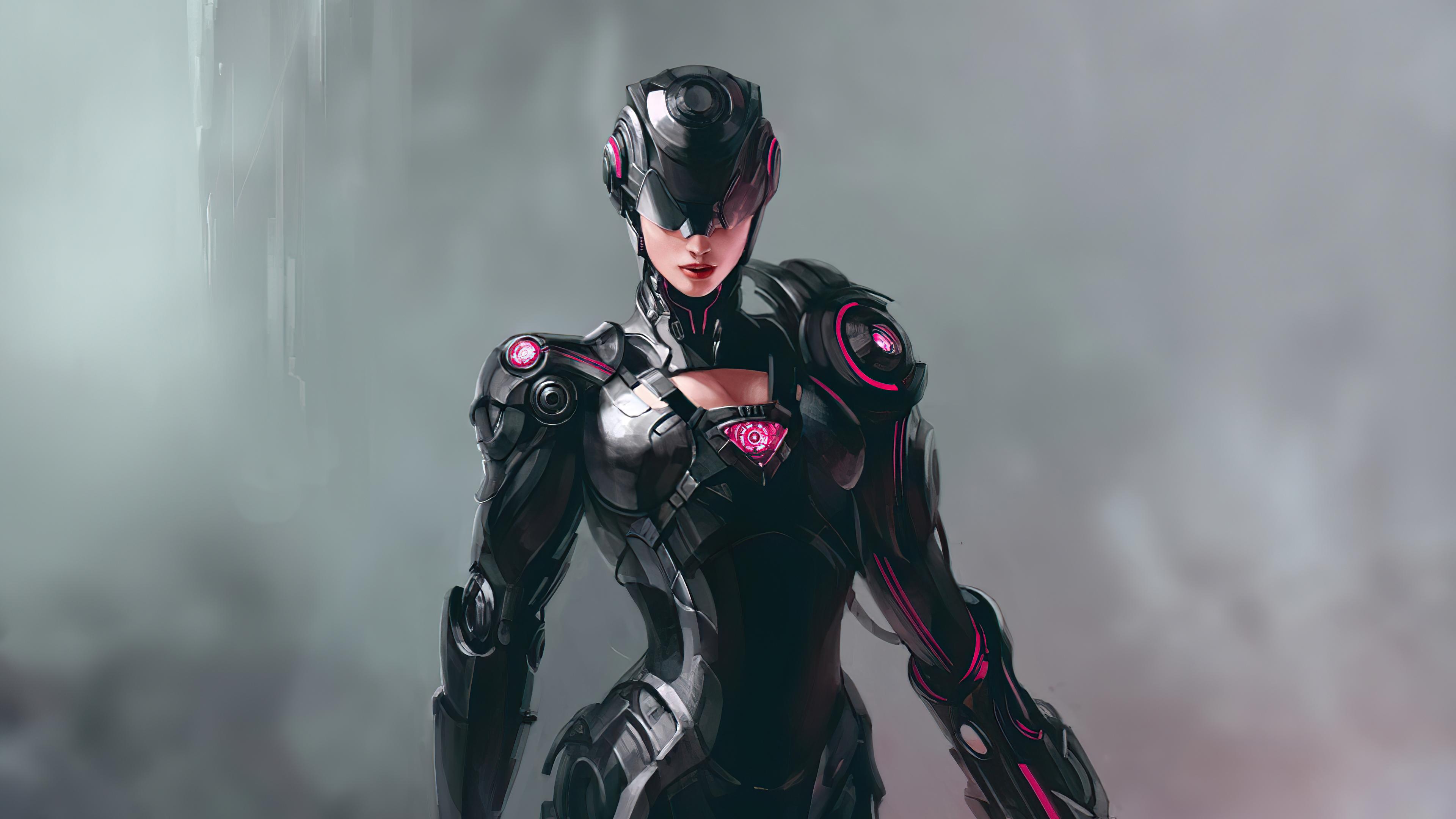 3840x2160 Artwork Cyborg Girl 4k Laptop Full HD 1080P HD 4k Wallpaper, Image, Background, Photo and Picture