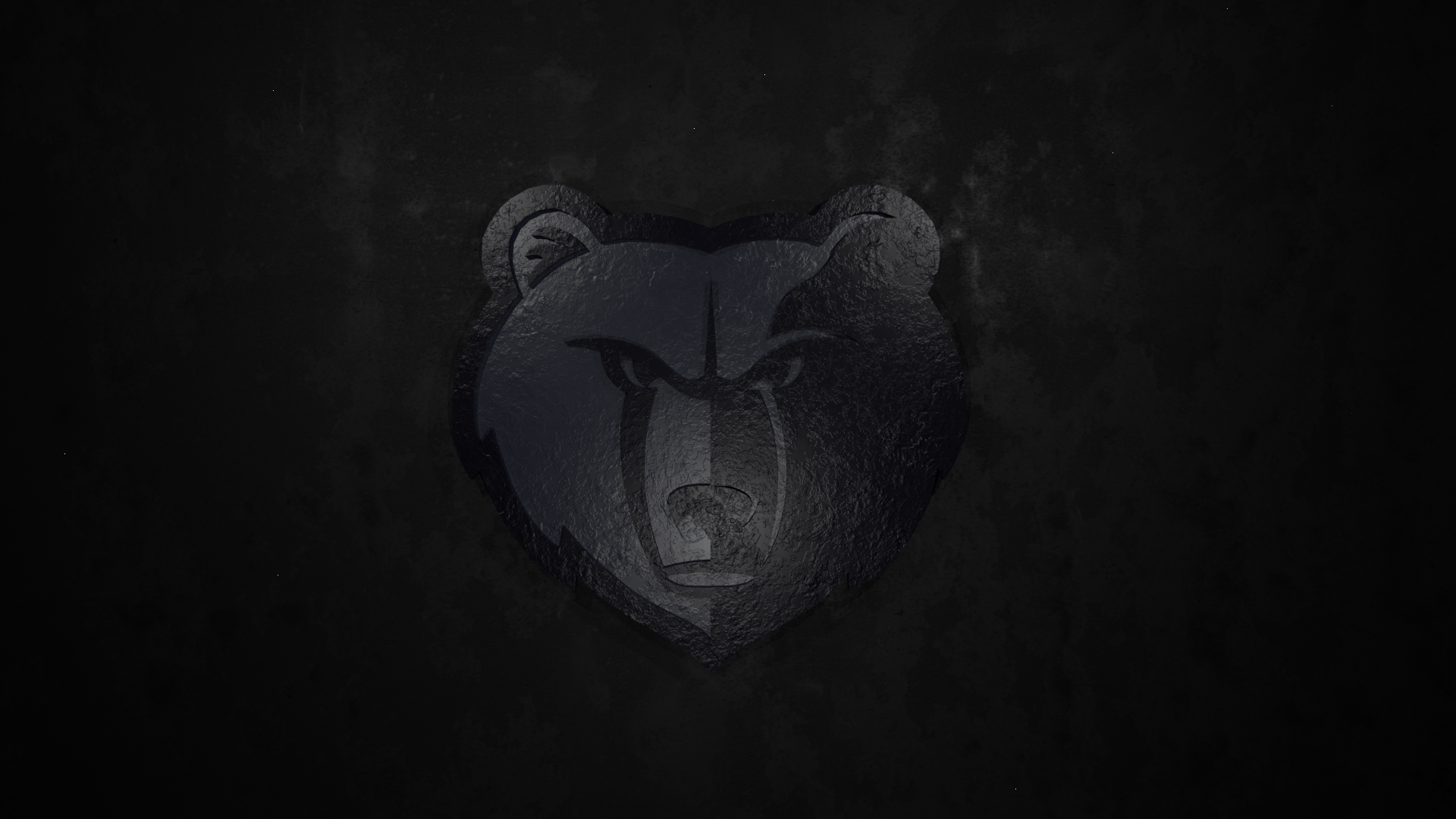 1920x1080 Metal Grizzlies' logo background I made in Blender: memphisgrizzlies