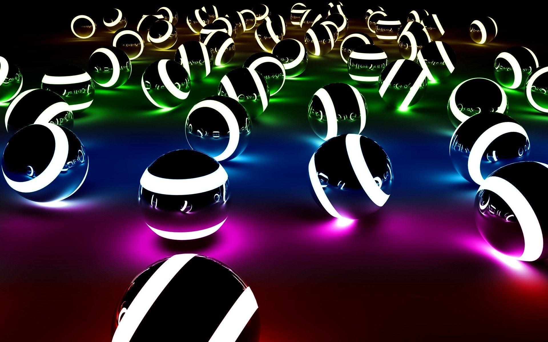 1920x1200 Tron legacy abstract balls colors spectrum wallpaper. AllWallpaper