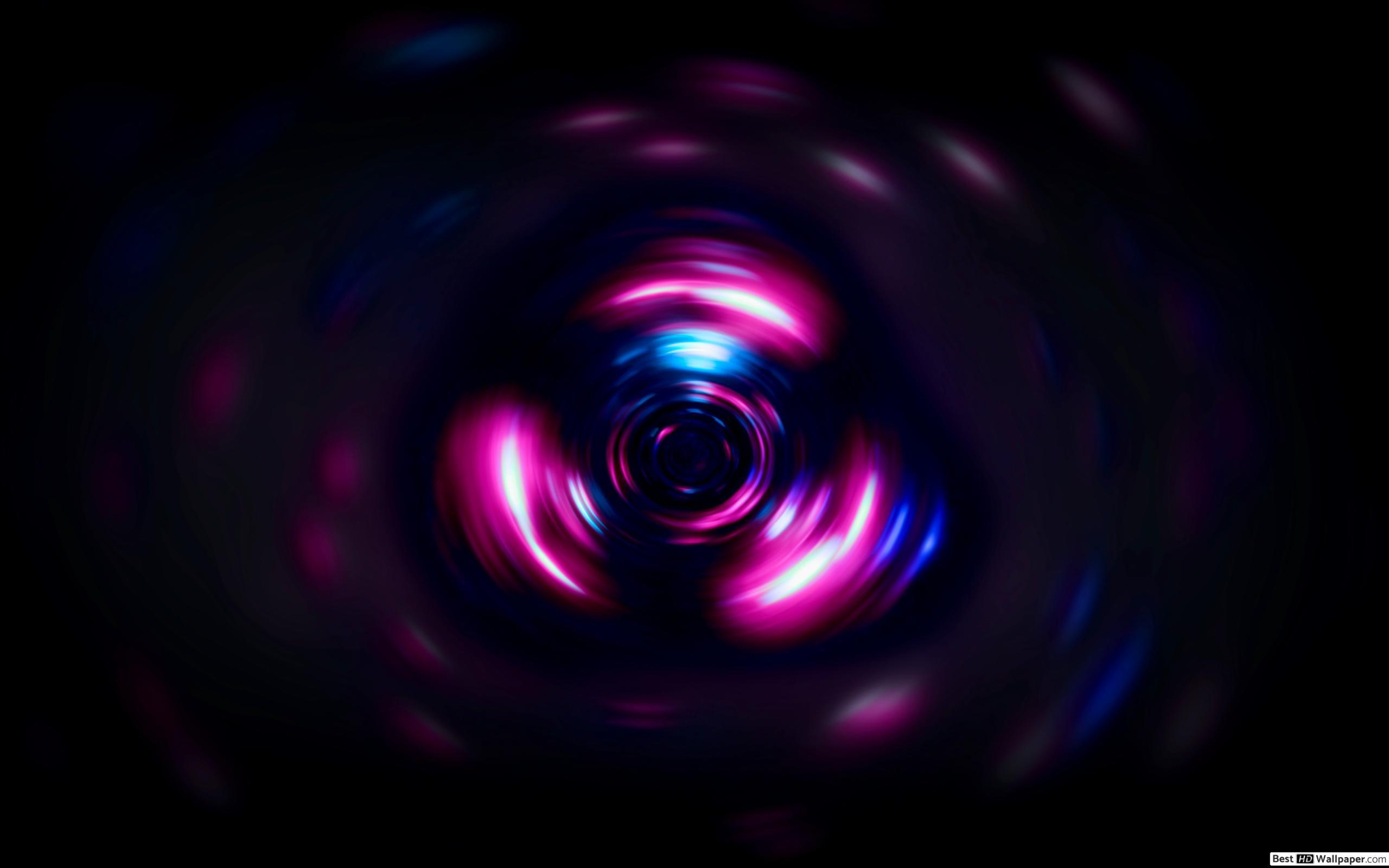 2560x1600 Neon lights radial motion HD wallpaper download