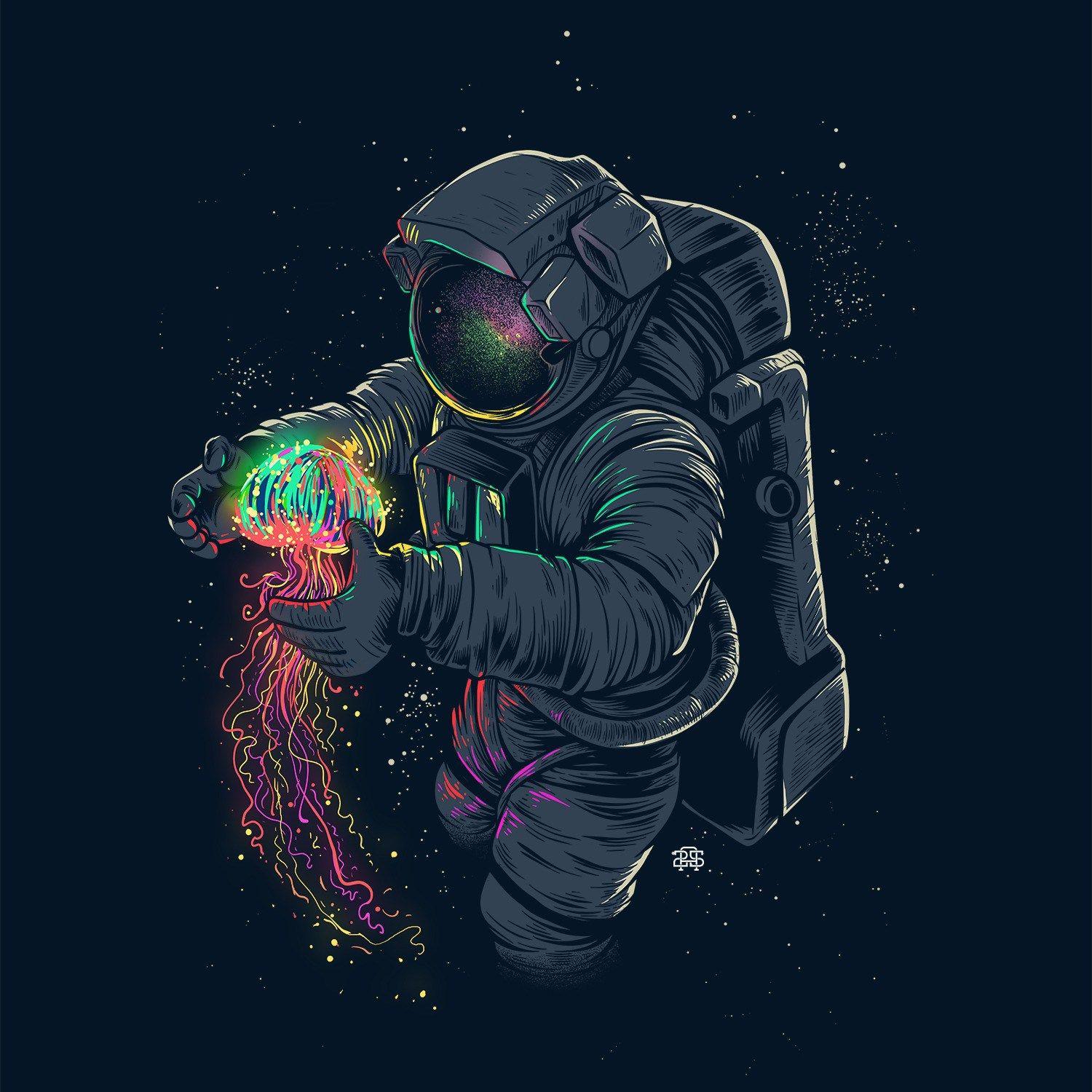 1500x1500 Inspirational Tuesday Artist Setyawan / Angoes25 Corgi. Astronaut wallpaper, Astronaut art, Art wallpaper