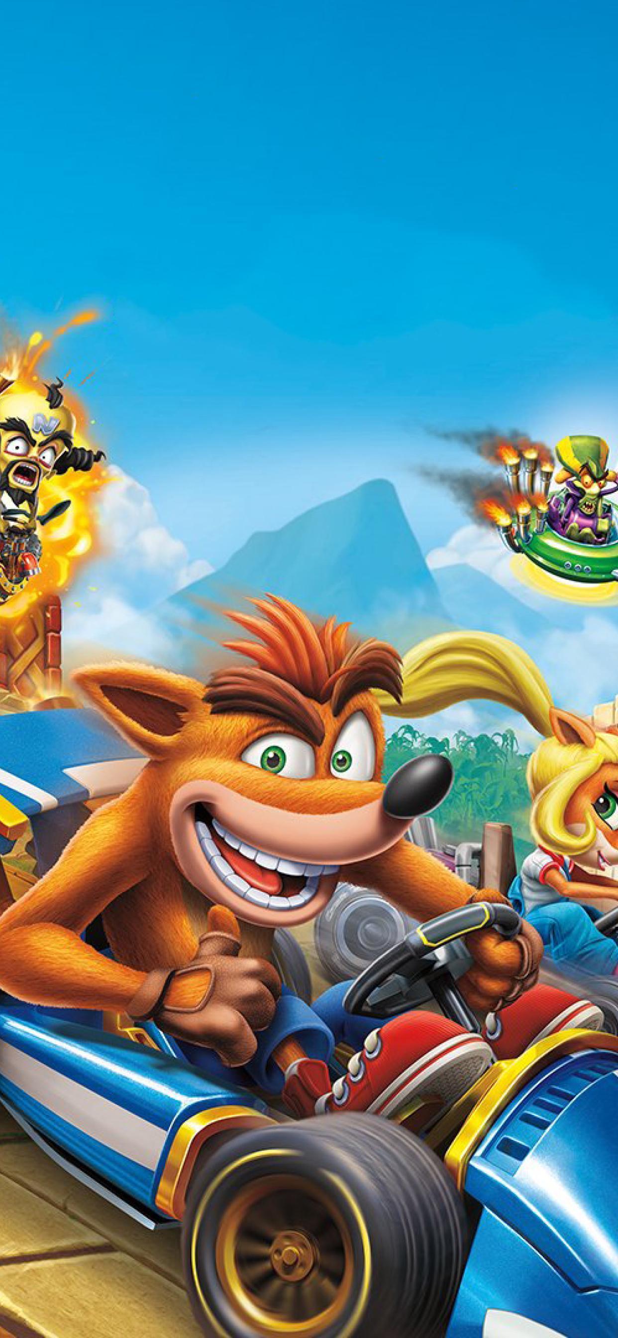 1242x2688 Crash Bandicoot iPhone Wallpaper