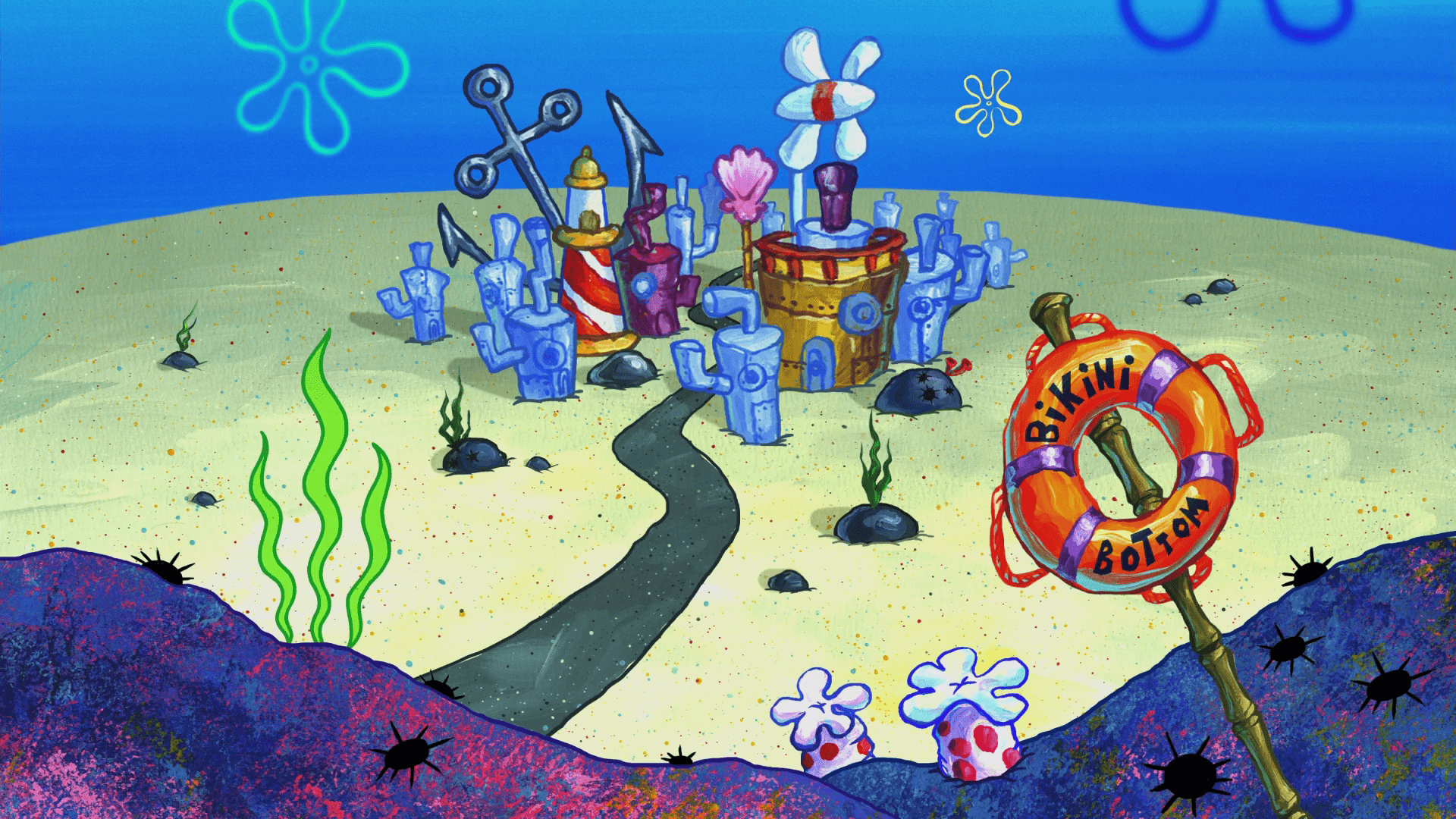 1920x1080 And, HELLO, the fact that they live somewhere called Bikini Bottom!!!. Spongebob background, Spongebob wallpaper, Spongebob