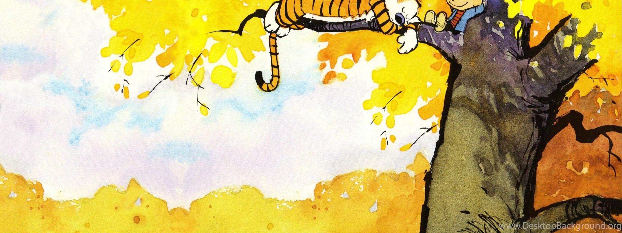2560x960 Calvin And Hobbes Wallpaper : Pics Desktop Background