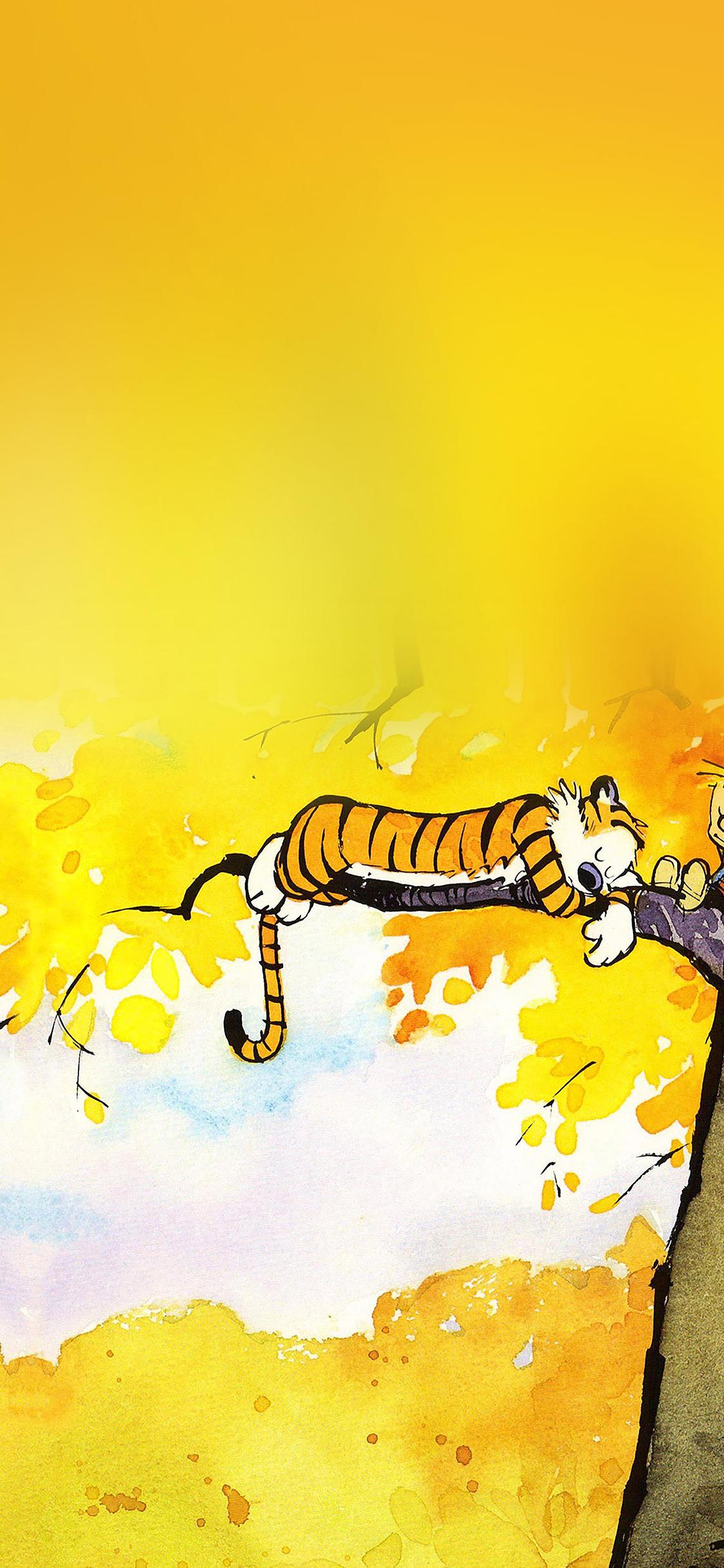 1125x2436 Dual Monitor Wallpaper Calvin And Hobbes