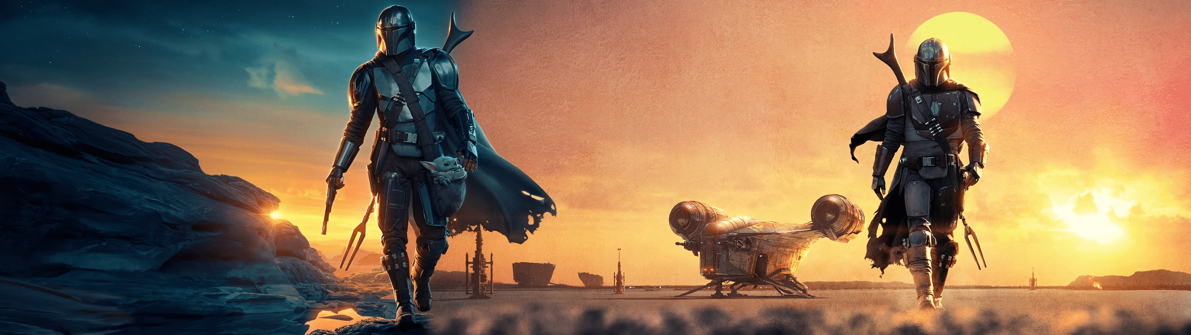 3840x1080 Season 1 2 Dual Monitor Wallpaper: TheMandalorianTV