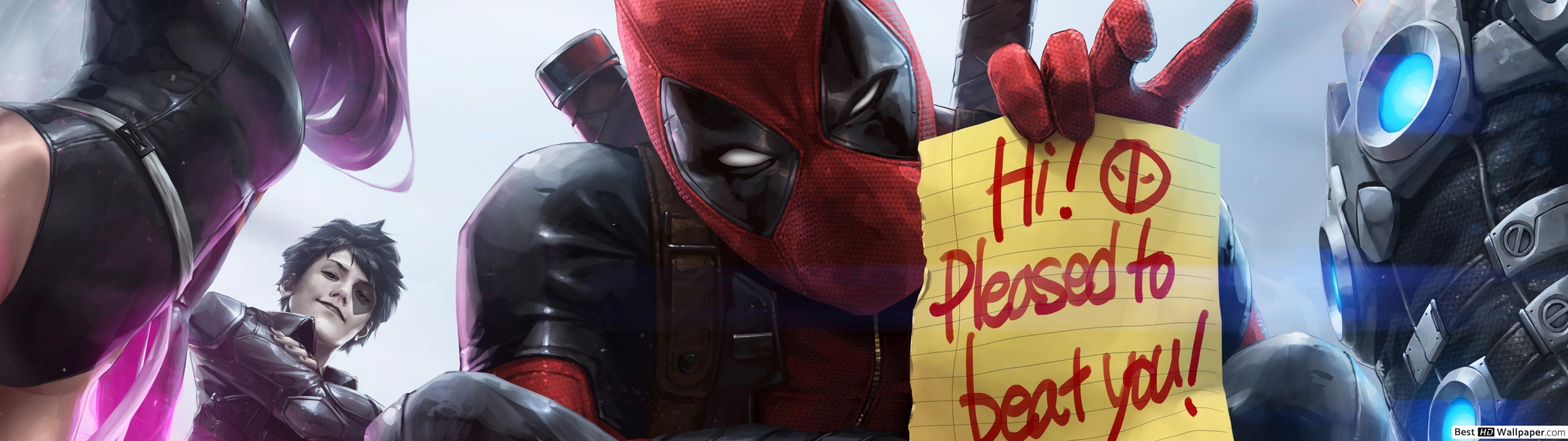3840x1080 Marvel: Future Fight Game With X Force Superheroes HD Wallpaper Download