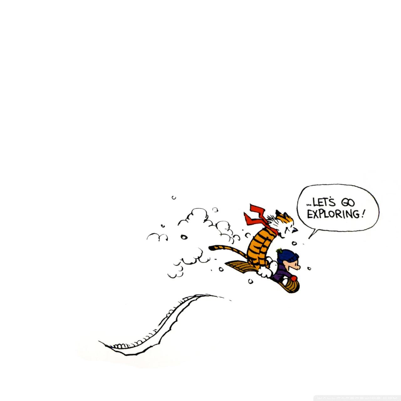 1280x1280 Calvin And Hobbes Exploring Ultra HD Desktop Background Wallpaper for 4K UHD TV : Multi Display, Dual Monitor : Tablet