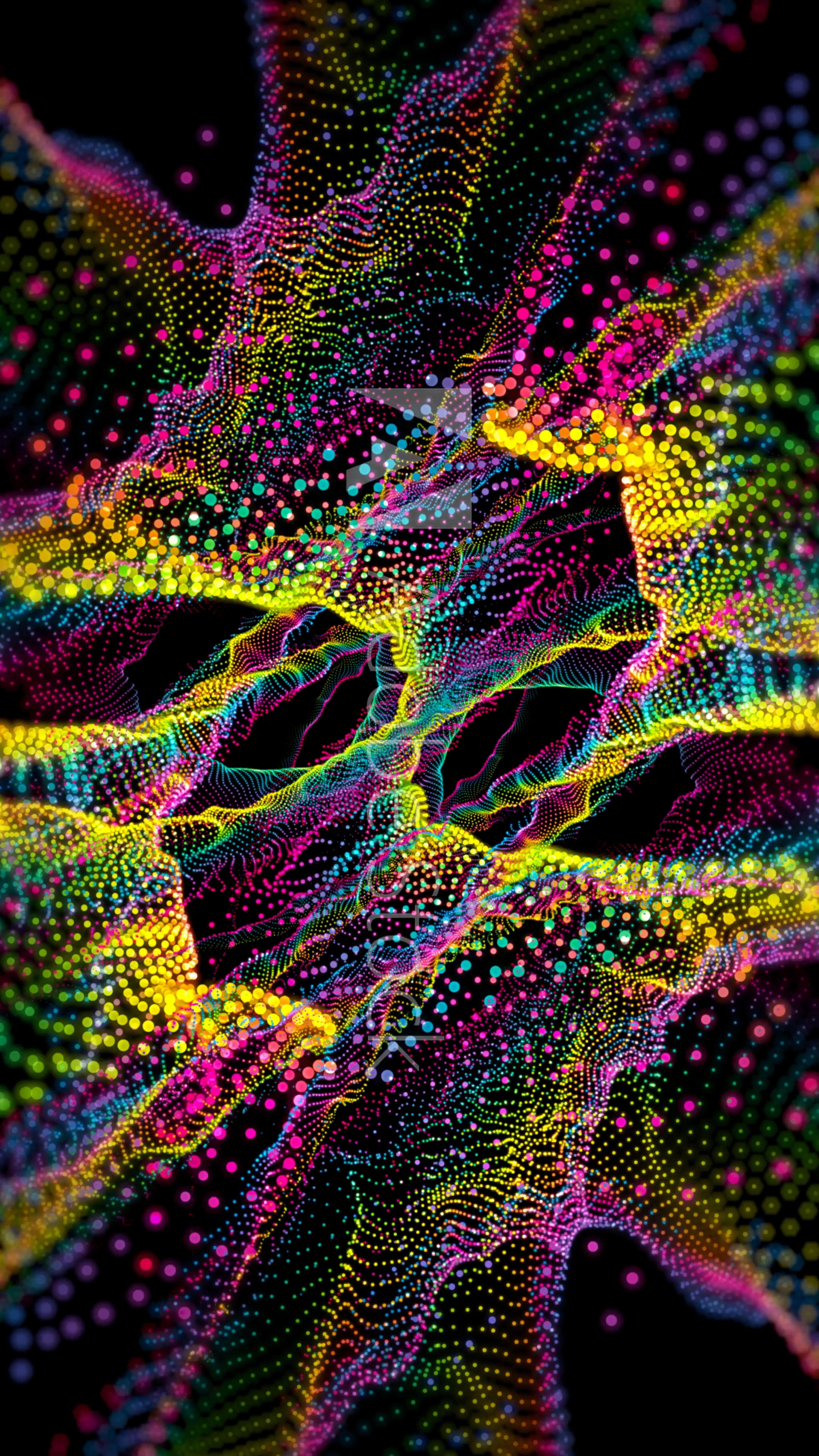 3840x6826 Colorful abstract 3D form. Fractal art, Abstract, Fractal design