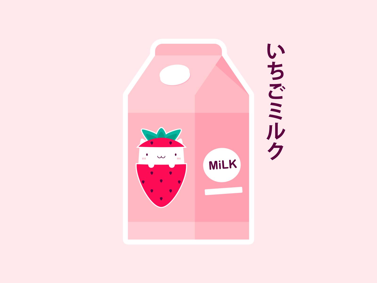 1600x1200 Strawberry Cat / Strawberry Milk T Shirt For Cat Lovers Like Cats Very Much