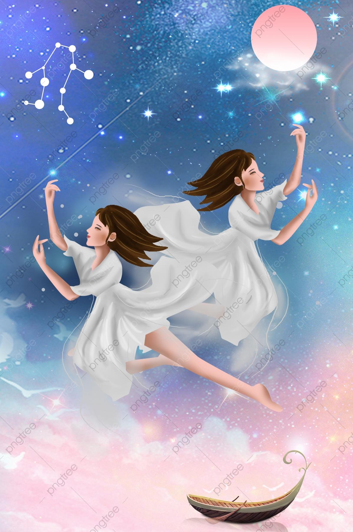 1200x1807 A Poster For Gemini, Gemini, Constellation, Twins Background Image for Free Download