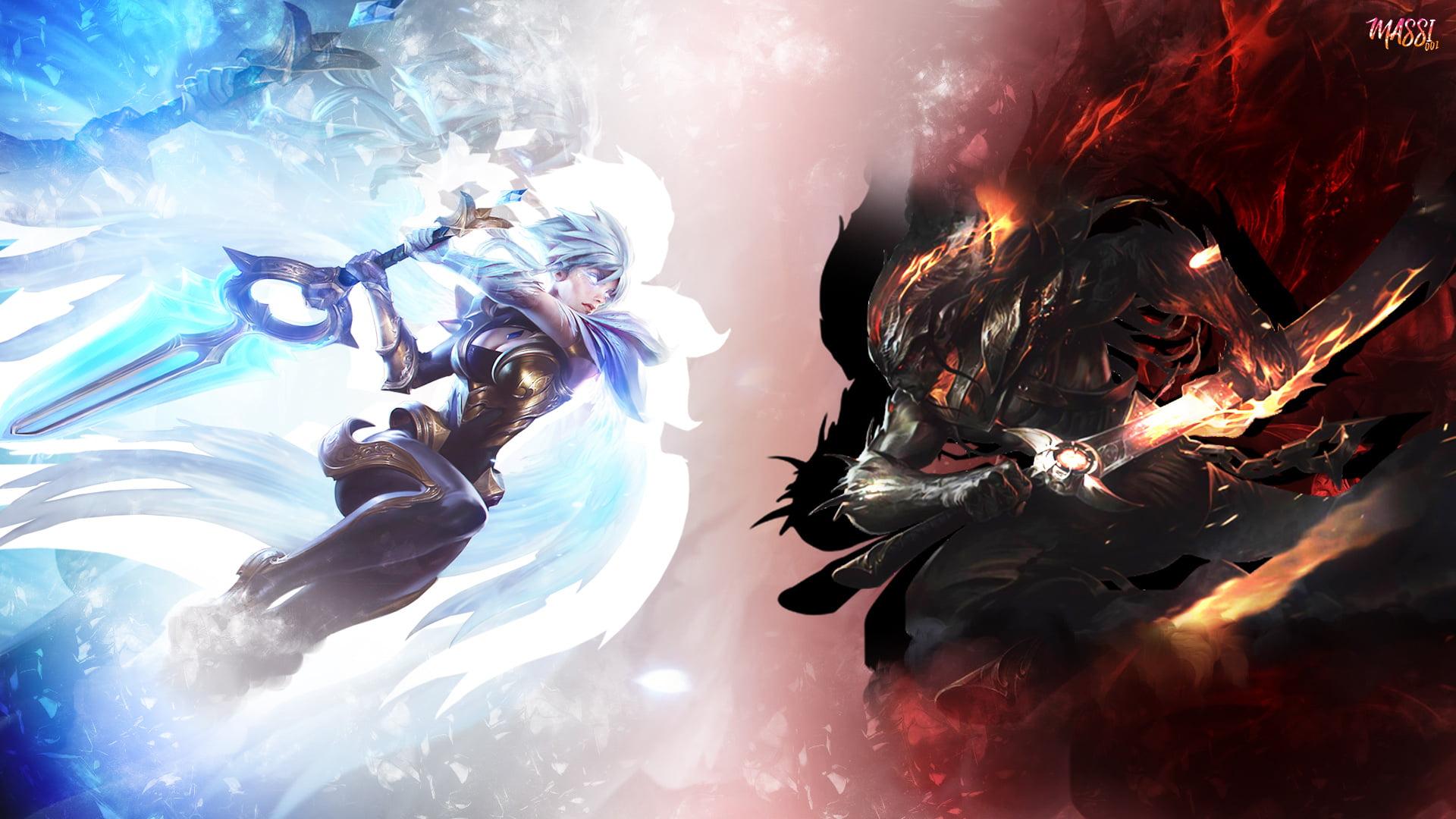 1920x1080 Dawnbringer Riven Vs Nightbringer Yasuo