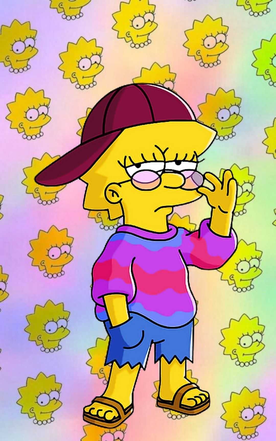 1080x1726 HD Lisa Simpson Wallpaper
