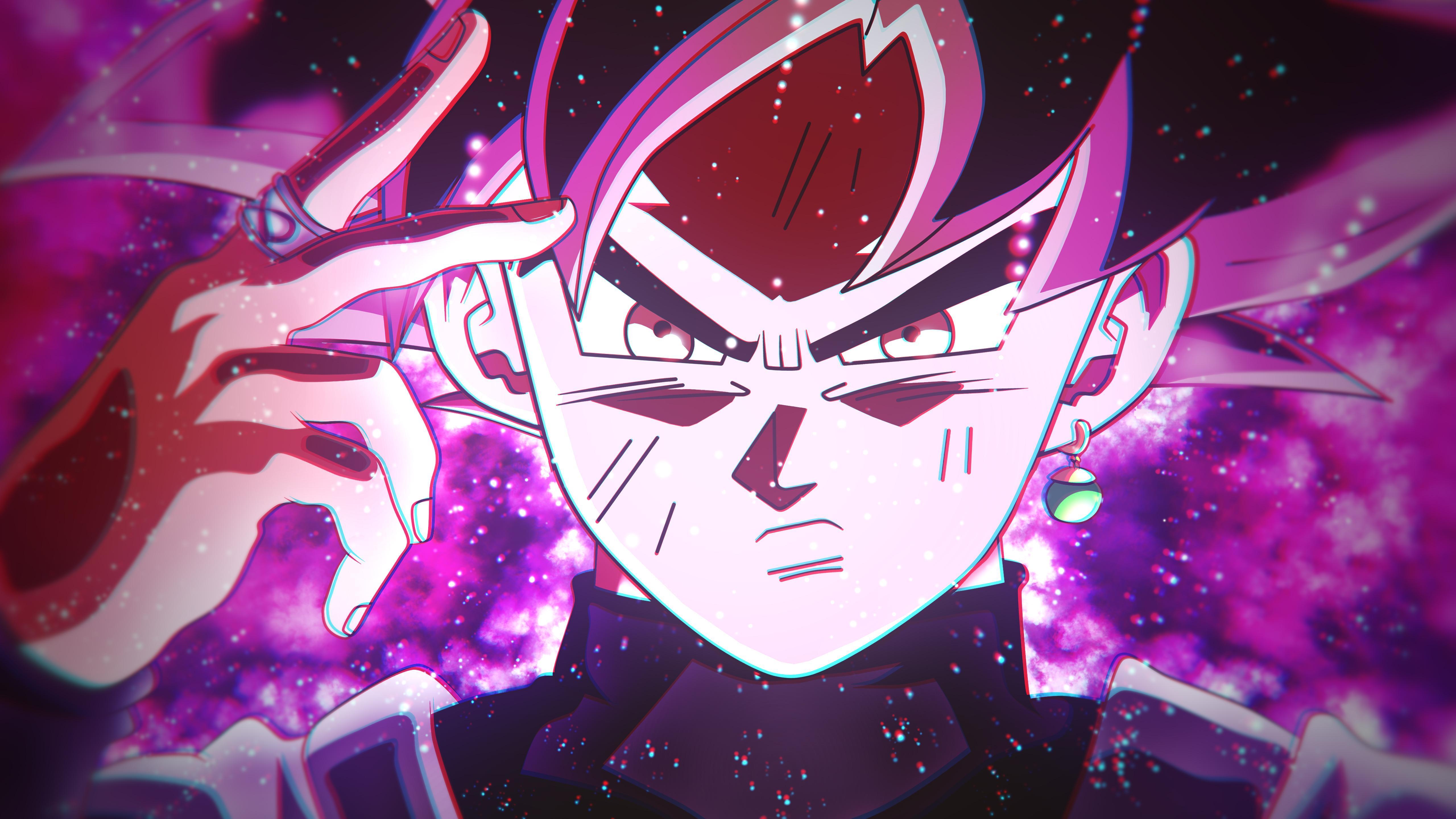 5120x2880 Goku Black Rose Desktop Wallpaper