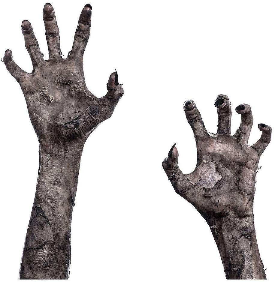 916x940 Home Find Zombie Hands Halloween Wall Decals Mural Halloween Vinyl Stickers Halloween Wallpaper Removable Self Adhesive Kids Room Arts Party Decorations Supplies 17 x 17 inches : Tools & Home Improvement