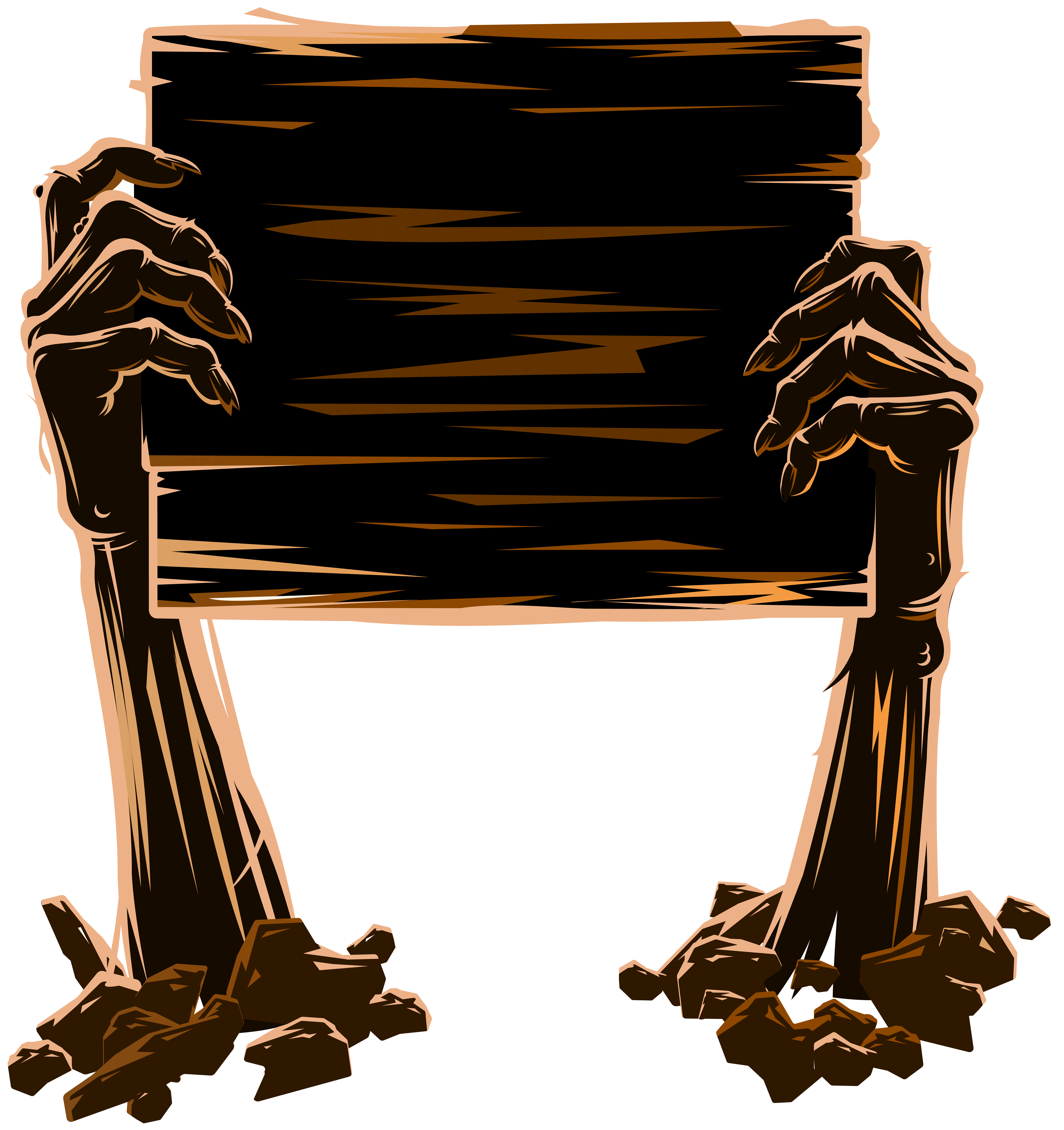 7532x8000 Zombie Hands Holding Board PNG Clip Art Image​-Quality Image and Transparent PNG Free Clipart