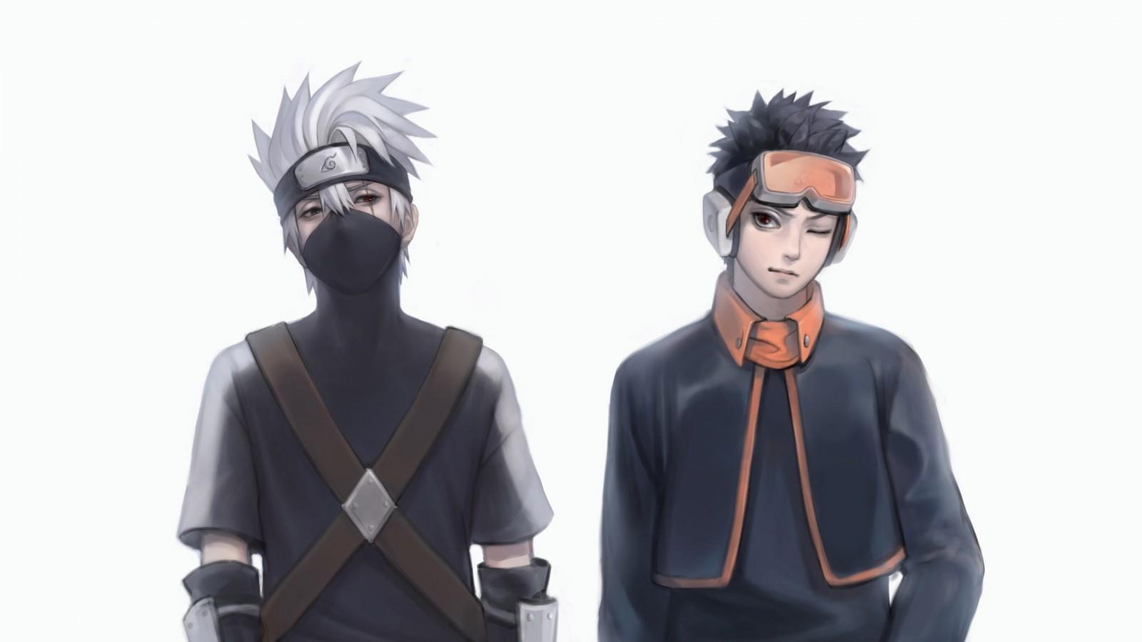 1600x900 Kakashi Hatake Obito Uchiha Anime Naruto 4K HD Obito Wallpaper