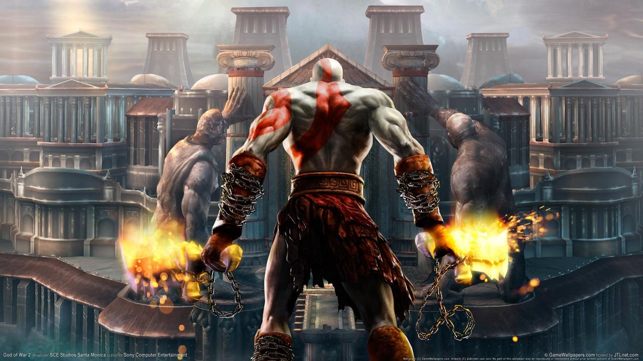 1280x720 God of War 2 HD Wallpaper in jpg format for free download