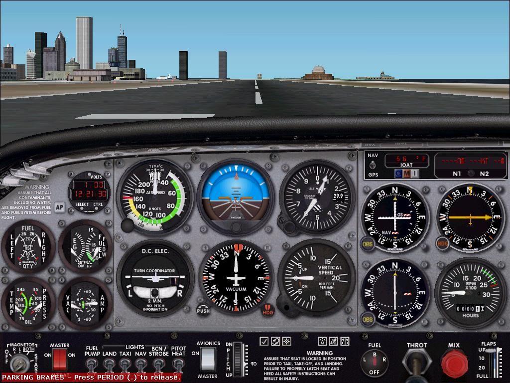 1024x768 Cessna 172 Skyhawk cockpit simulator. Cessna Cessna, Cessna 172 skyhawk