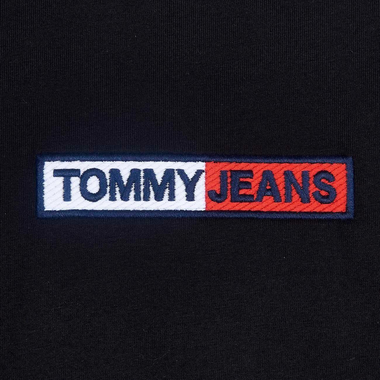 1300x1300 TOMMY HILFIGER JEANS T SHIRT WITH EMBROIDERED BOX LOGO Man Black