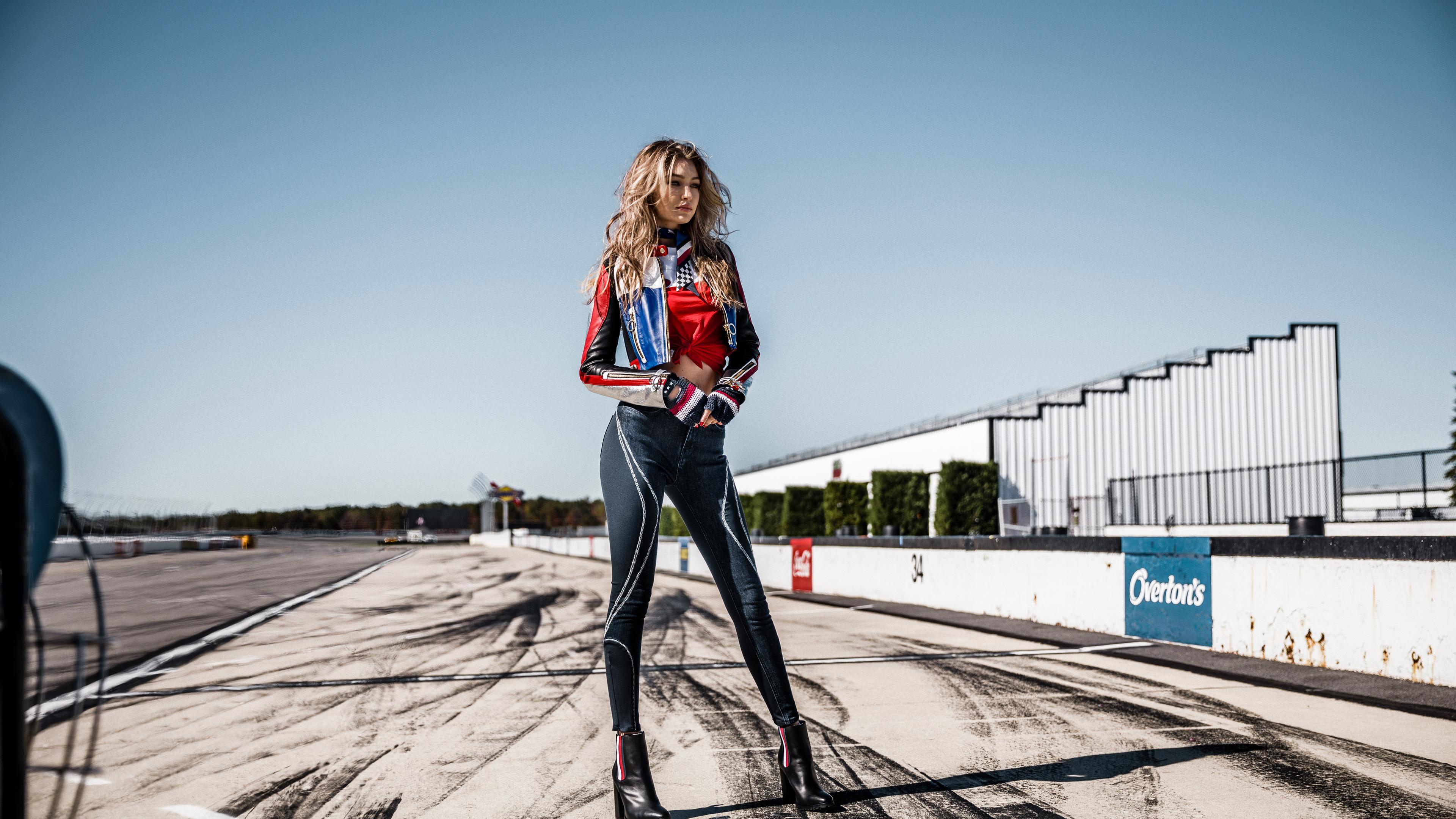 3840x2160 Wallpaper 4k Gigi Hadid Tommy Hilfiger Campaign Wallpaper