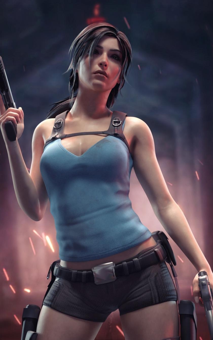 840x1336 Download 840x1336 wallpaper lara croft, tomb raider portrait, game shot, iphone iphone 5s, iphone 5c, ipod touch, 840x1336 HD image, background, 26468