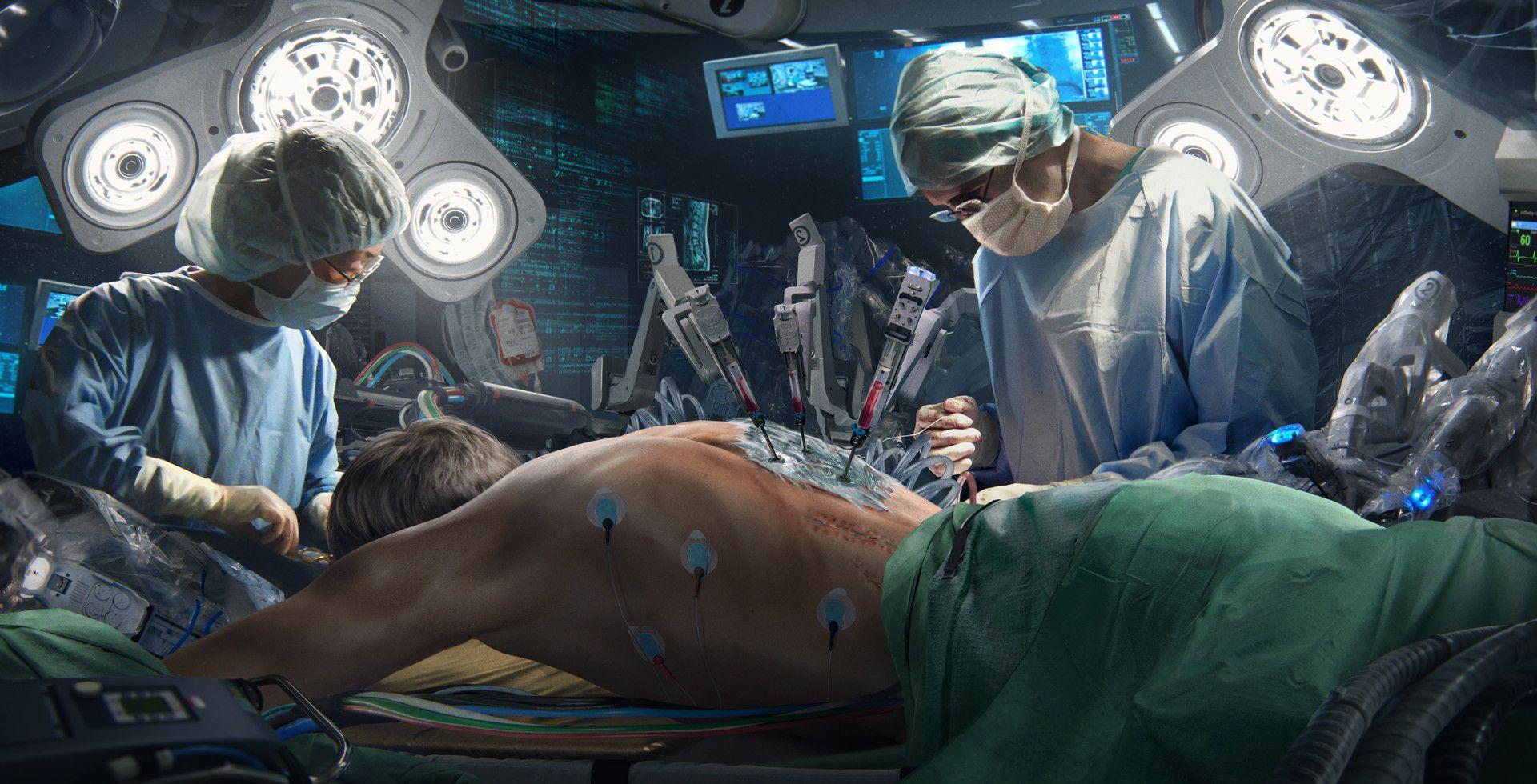 1920x980 Neuromancer Cases Surgery By Niek Schlosser Sci Fi Concept Art HD Wallpaper