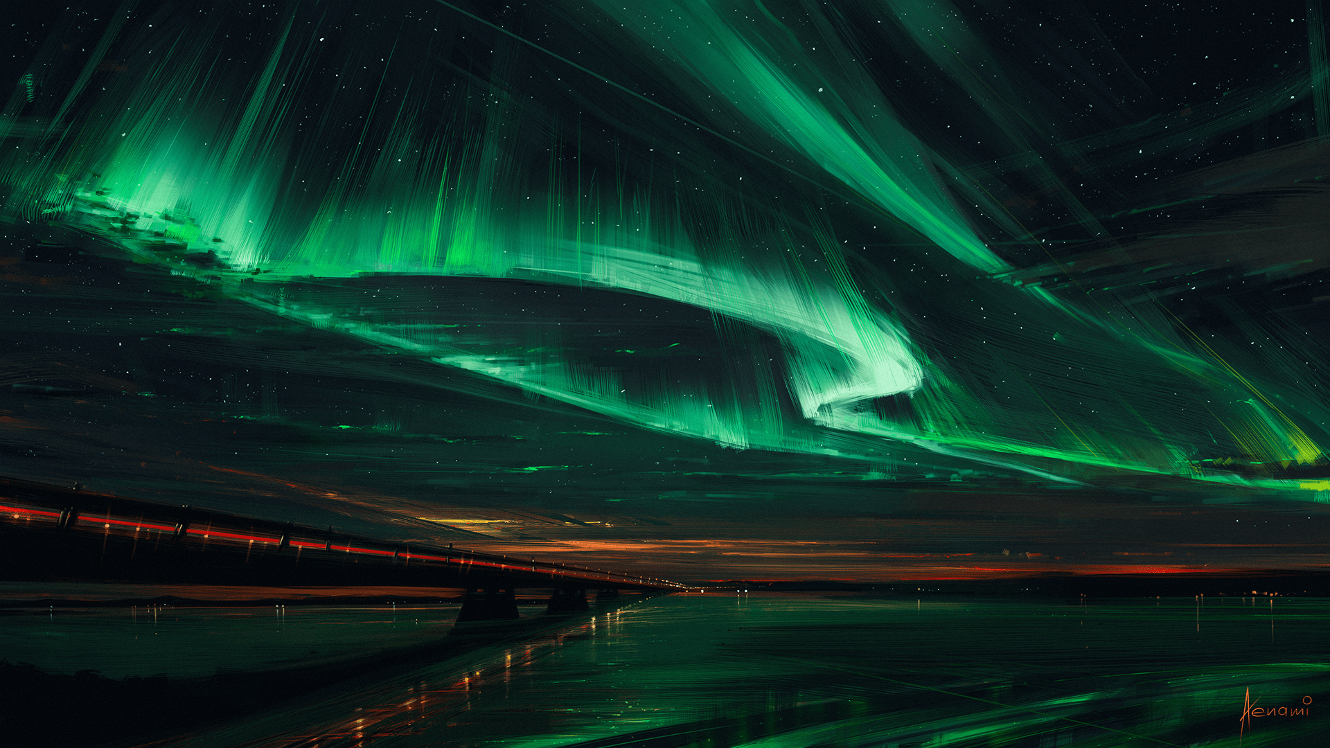1920x1080 Aurora Borealis HD Wallpaper