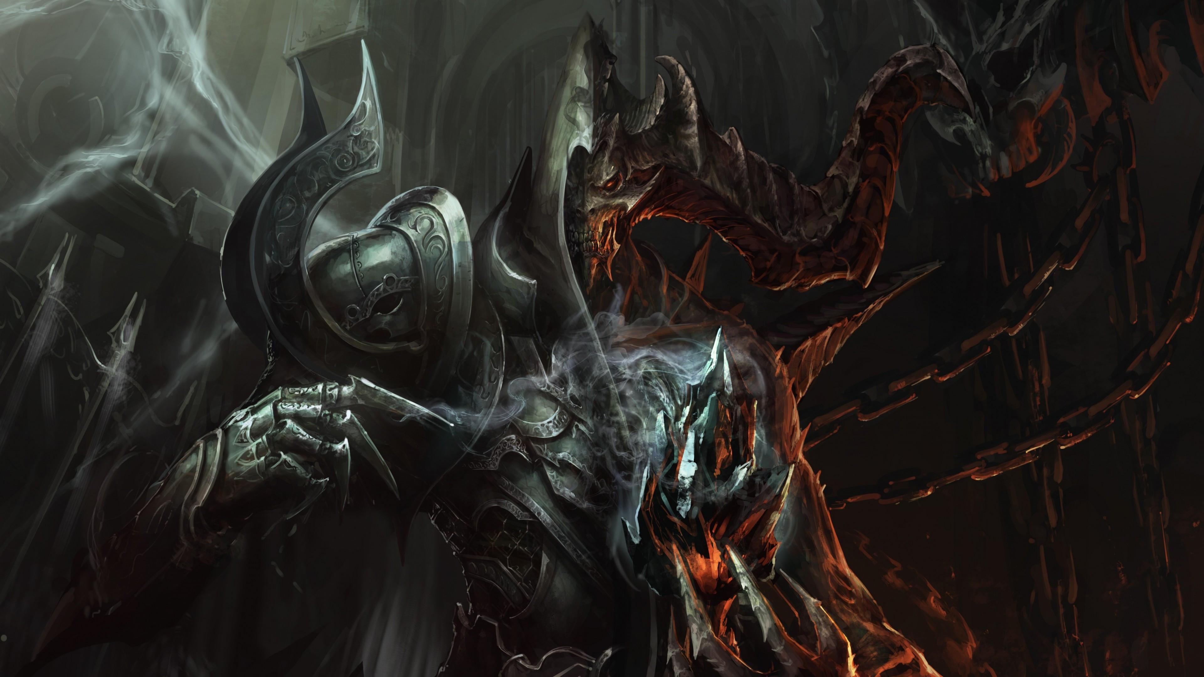 3840x2160 Download 3840x2160 Diablo 3: Reaper Of Souls, Boss, Artwork, Chains Wallpaper for UHD TV