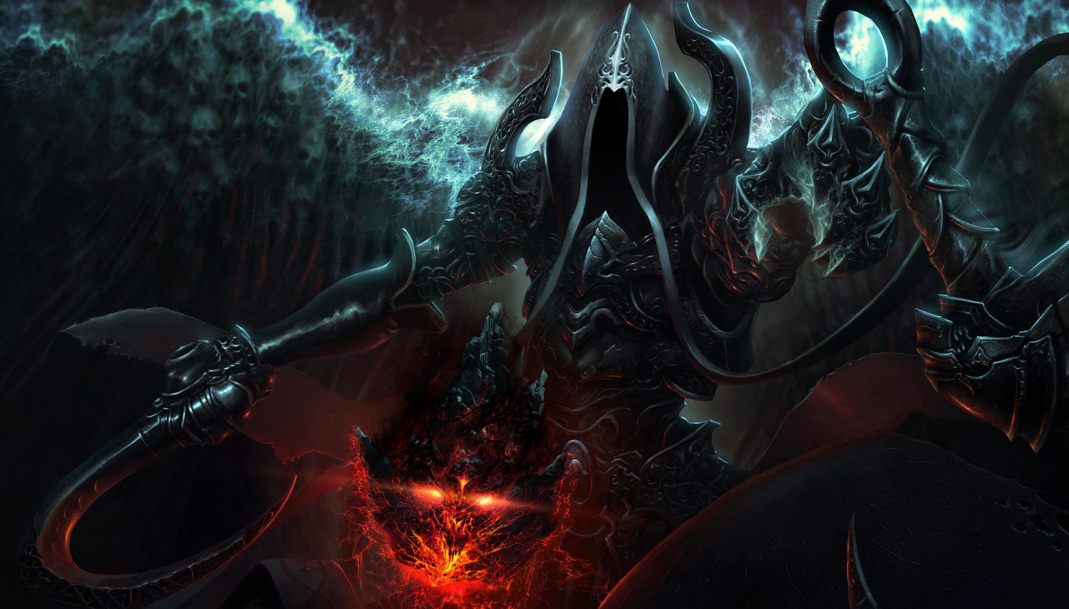 3510x2000 Download wallpaper from game Diablo III: Reaper Of Souls with tags: Malthael, MacBook Air