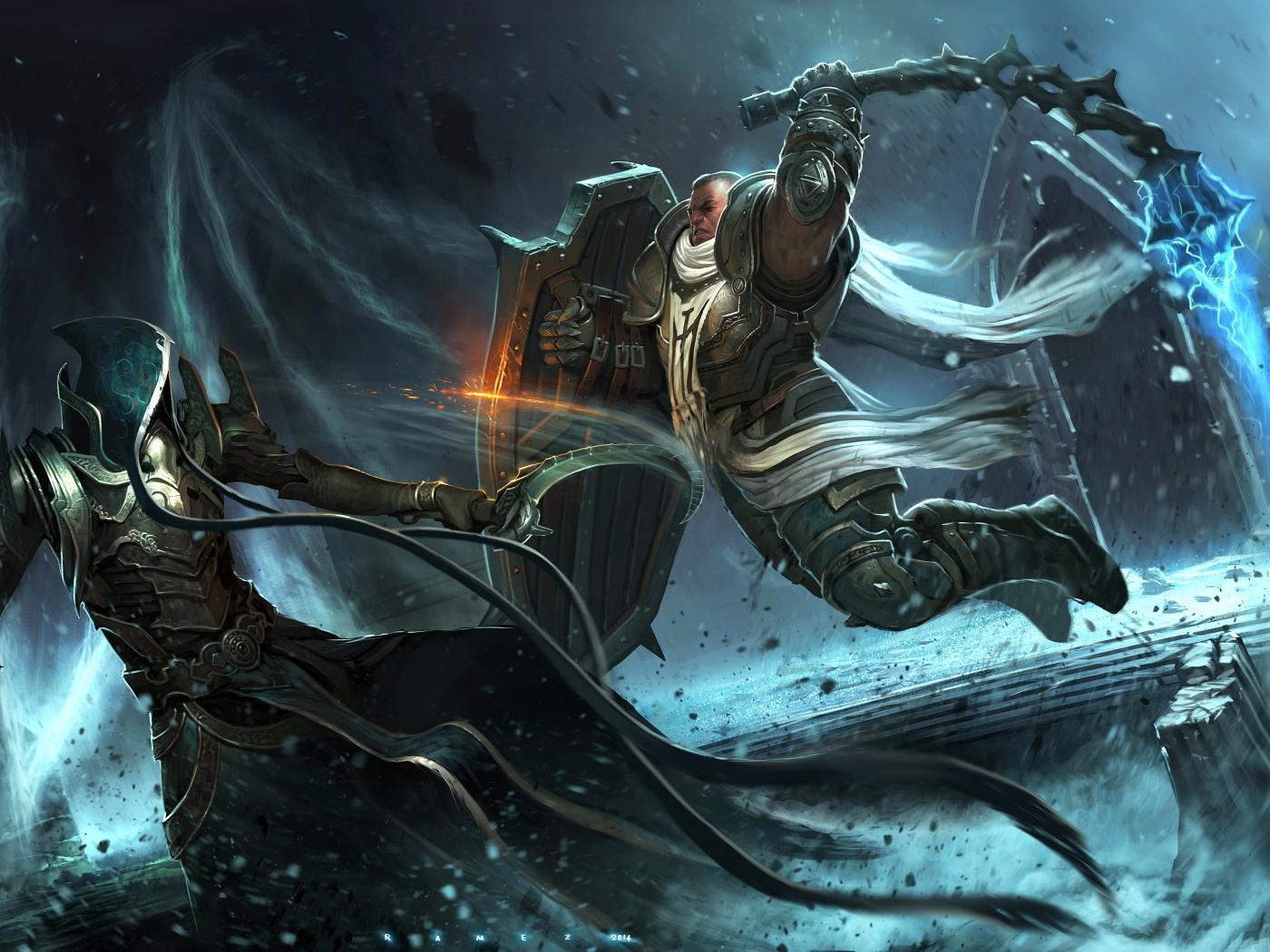 1400x1050 Wallpaper Diablo Iii Reaper Of Souls, Crusader, Blizzard Reaper Of Souls
