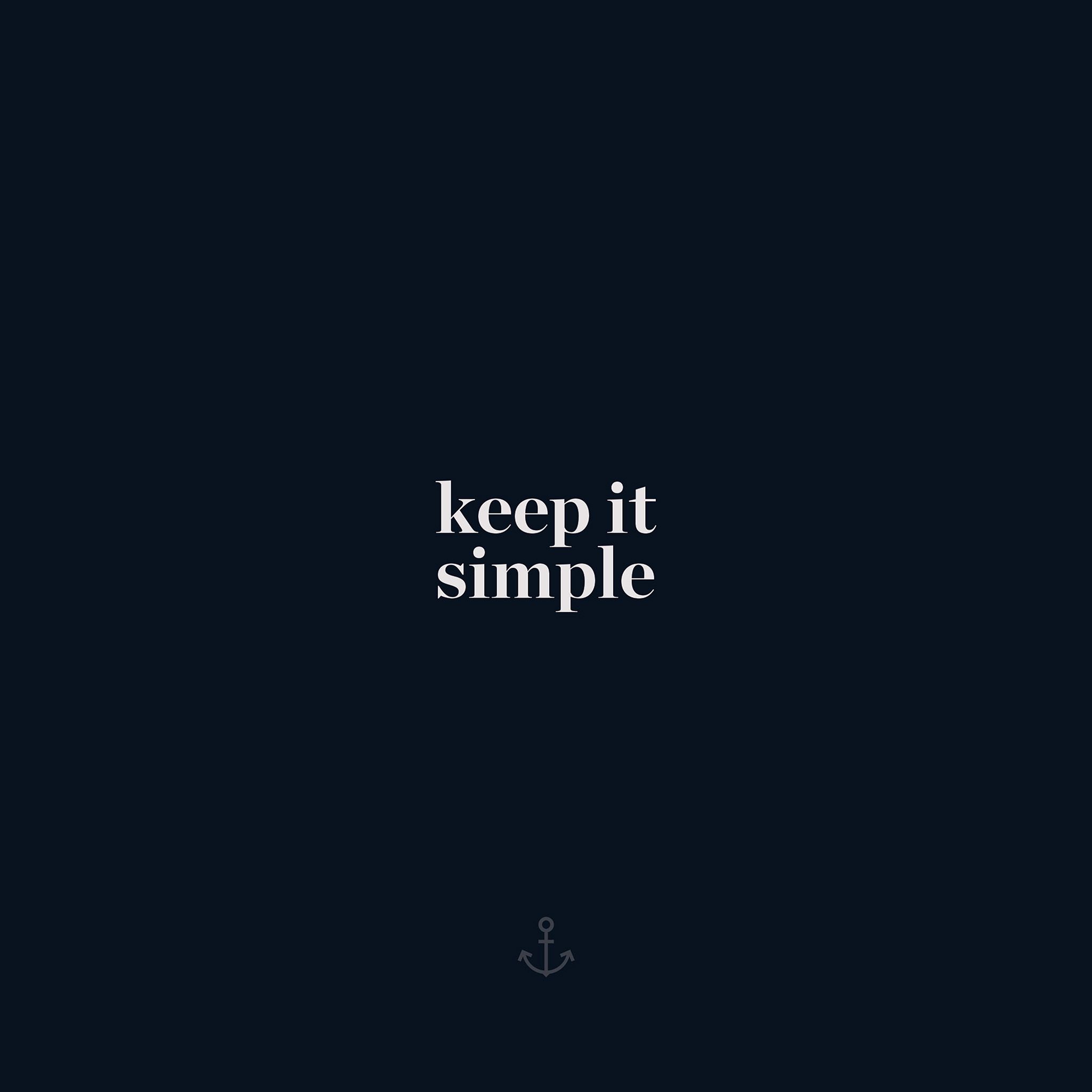 2048x2048 Aesthetic iPad Blue Wallpaper