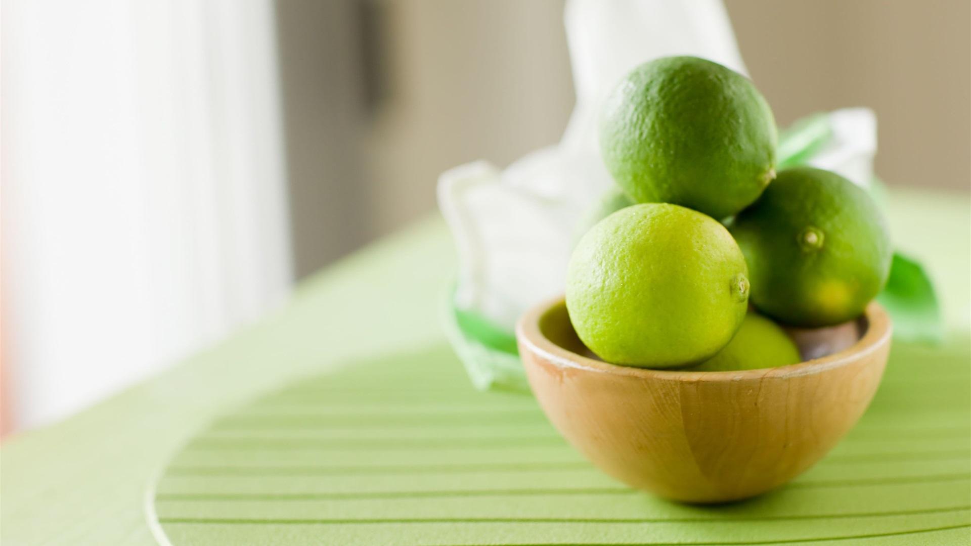 1920x1080 Wallpaper Green lemon, lime, bowl 3840x2160 UHD 4K Picture, Image