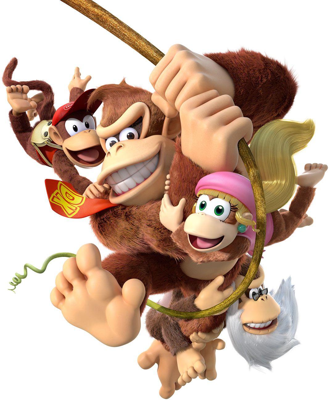 1070x1300 Kongs Swinging Art Kong Country: Tropical Freeze Art Gallery. Donkey kong, Donkey kong country, Donkey kong party