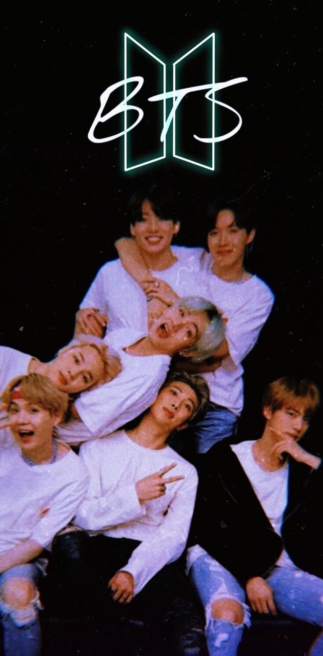 630x1280 BTS logo wallpaper wallpaper
