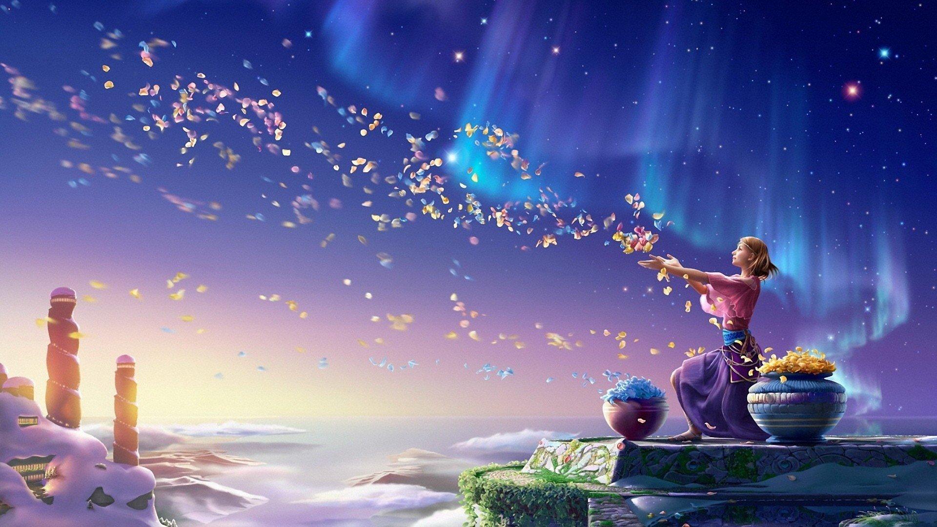 1920x1080 artwork, Kagaya, Yutaka, Celestial, Exploring Wallpaper HD / Desktop and Mobile Background