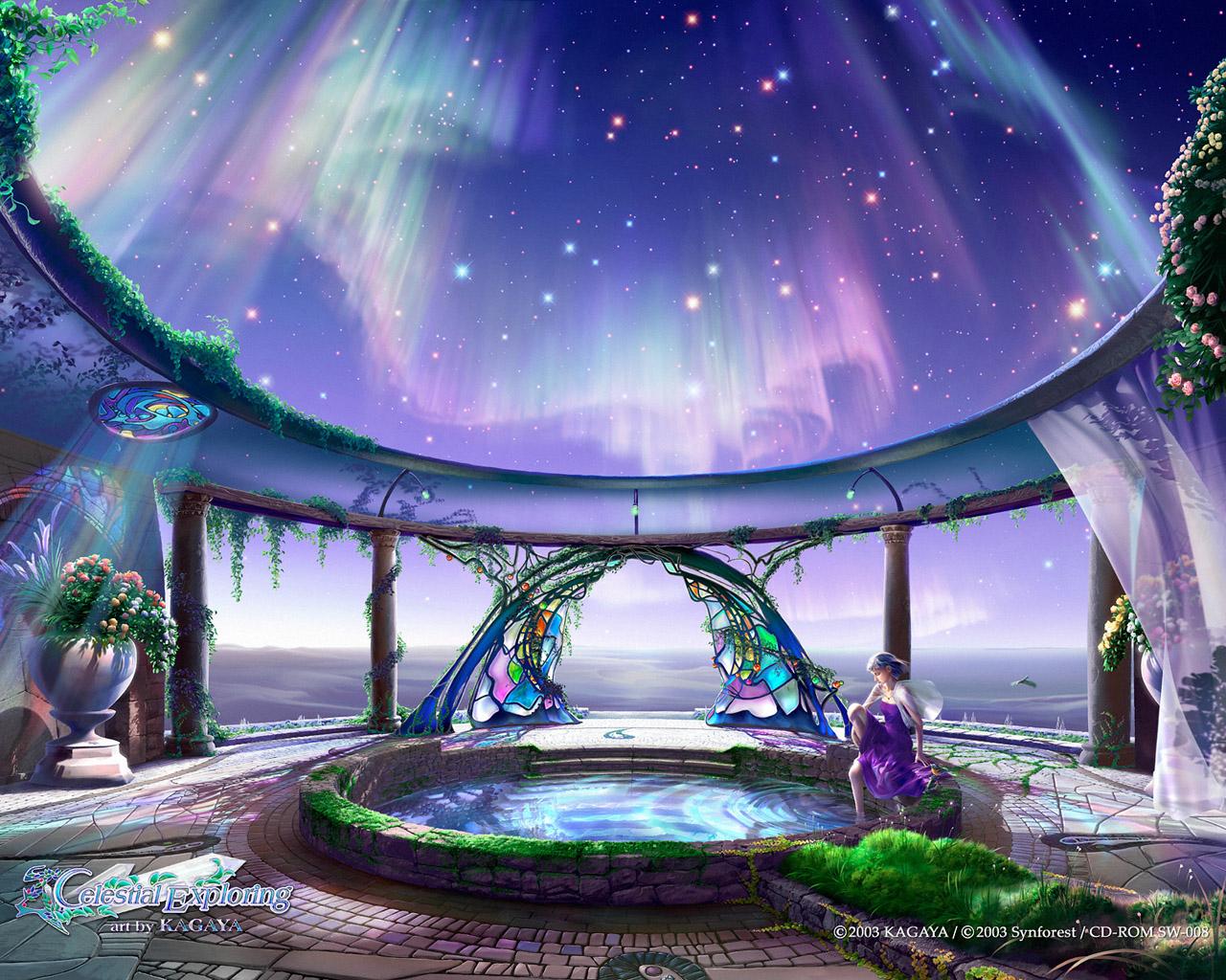 1280x1024 Fantasy Celestial Scene Wallpaper Wallpaper 13637