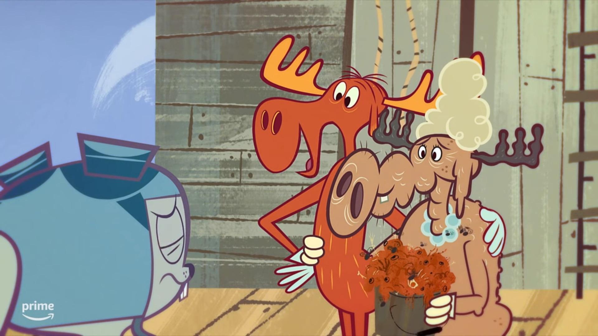 1920x1080 New Clip For ROCKY AND BULLWINKLE Feature Rocky Puking. A Lot