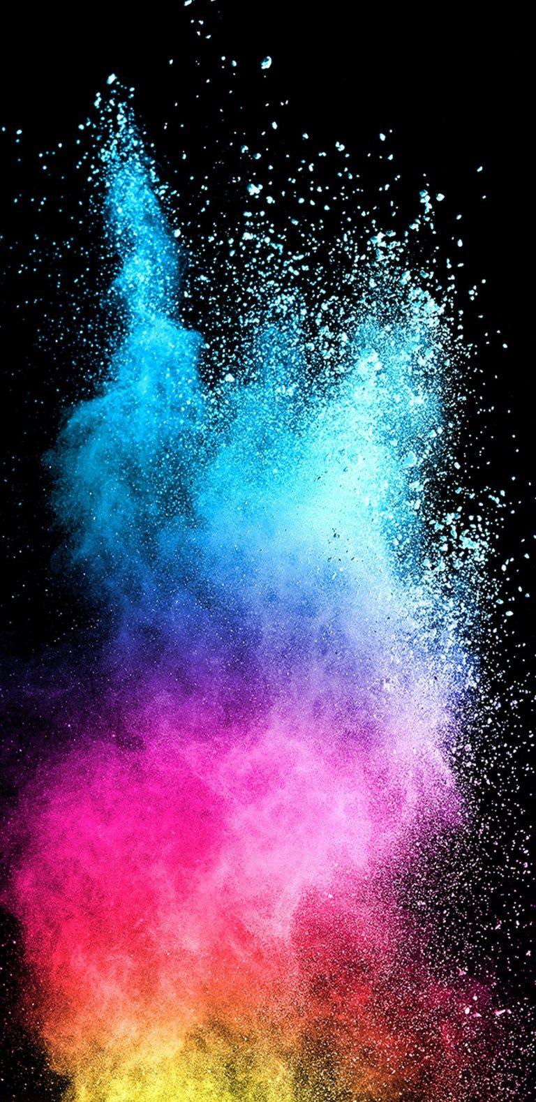 768x1579 Abstract Colorful Powder with Dark Background for Samsung Galaxy S9 Series Wallpaper Wallpaper. Wallpaper Download. High Resolution Wallpaper. Galaxy wallpaper iphone, Samsung wallpaper, Galaxy wallpaper