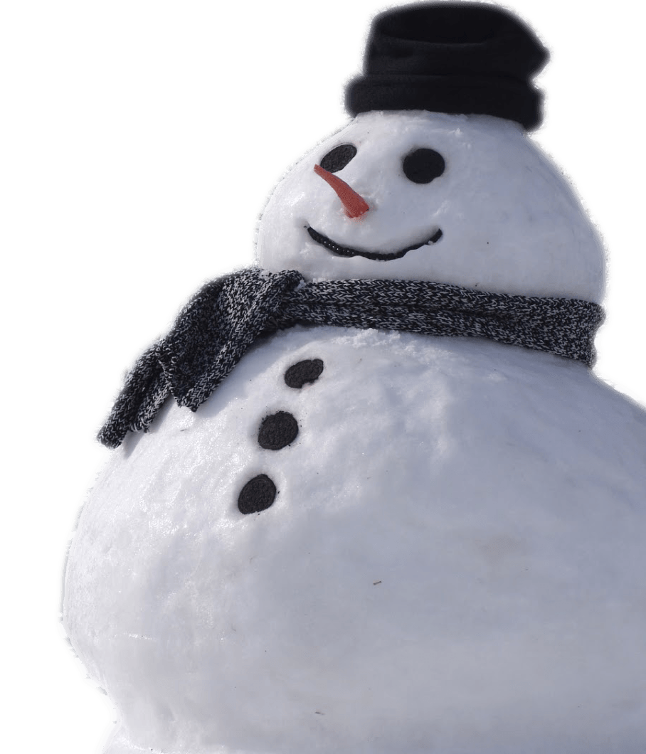 908x1060 Snowman Real transparent PNG