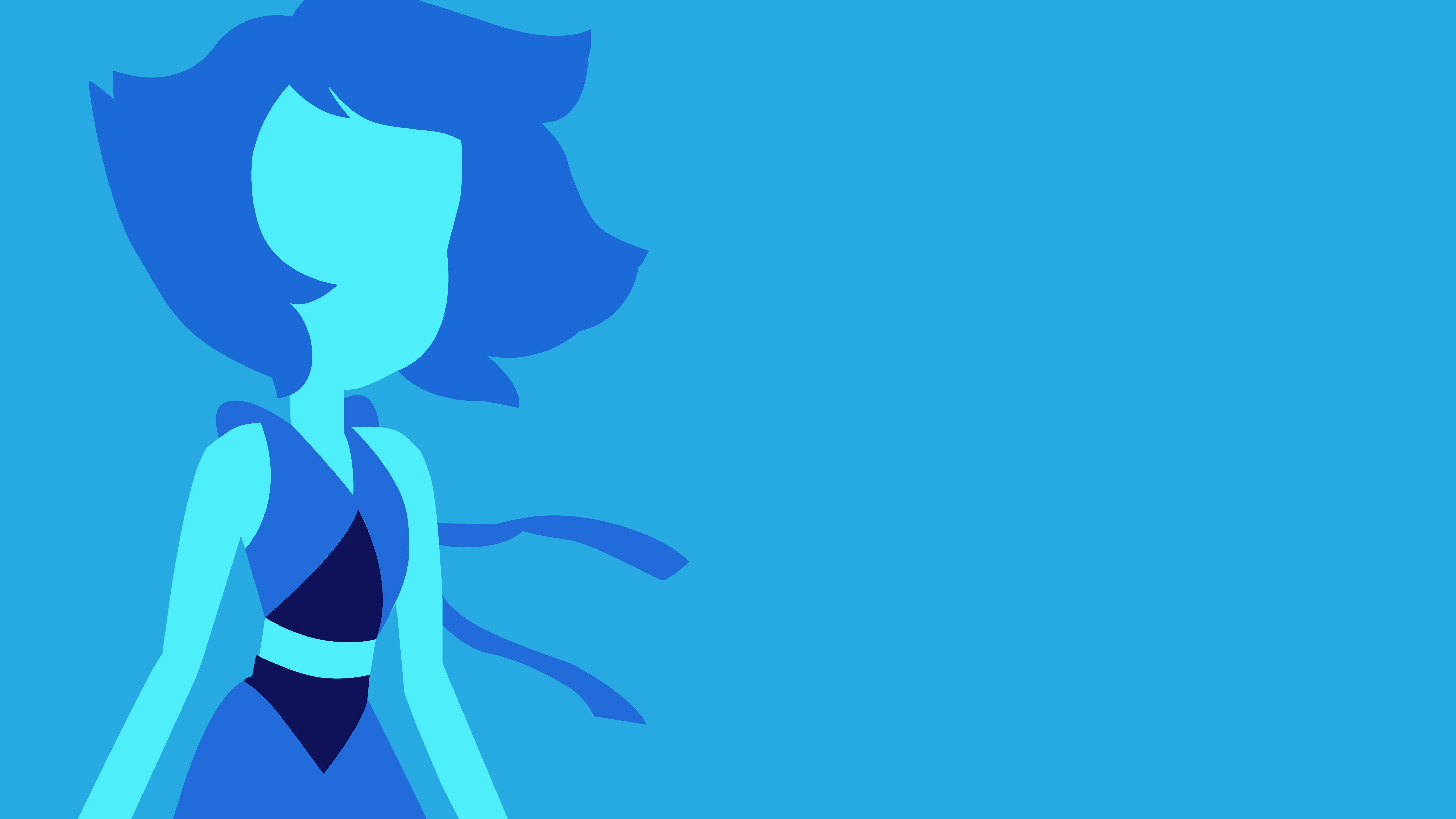 5692x3200 Steven Universe, Lapis Lazuli, Minimalism, Blue Wallpaper HD / Desktop and Mobile Background
