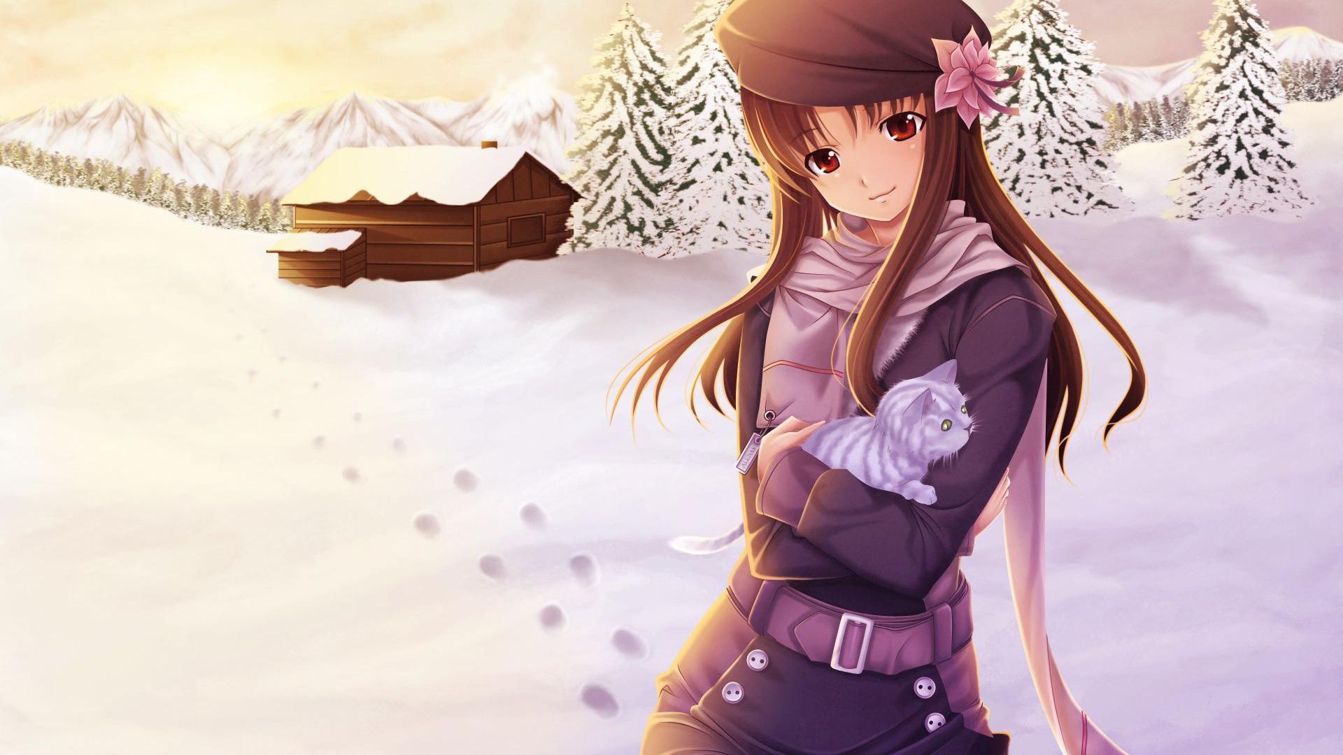 1920x1080 Cartoon Girl Wallpaper